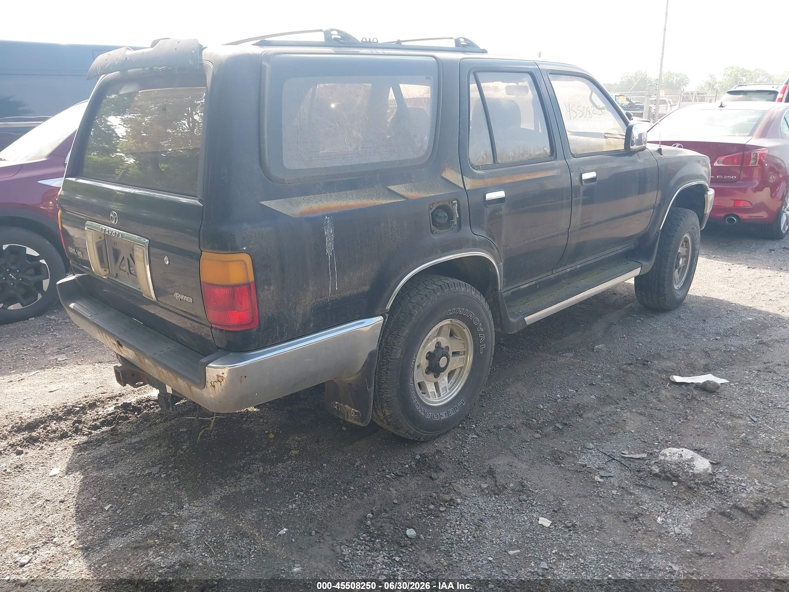 1994 Toyota 4runner Vn39 Sr5 Black vin: JT3VN39W2R8064365