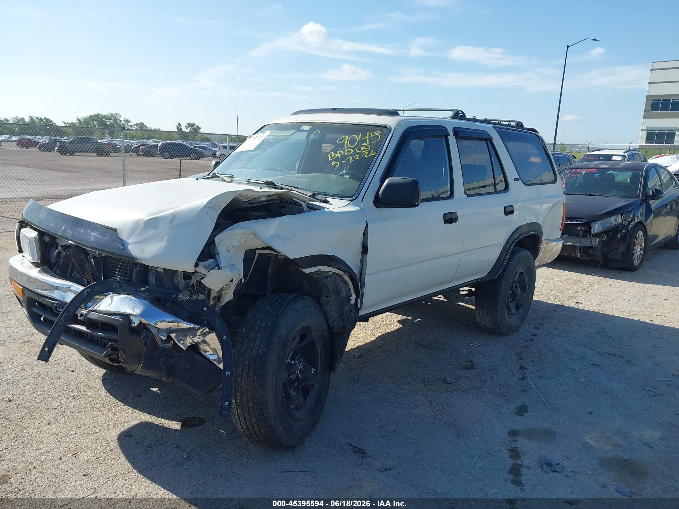 1993 Toyota 4runner Vn39 Sr5 White vin: JT3VN39W3P0122656