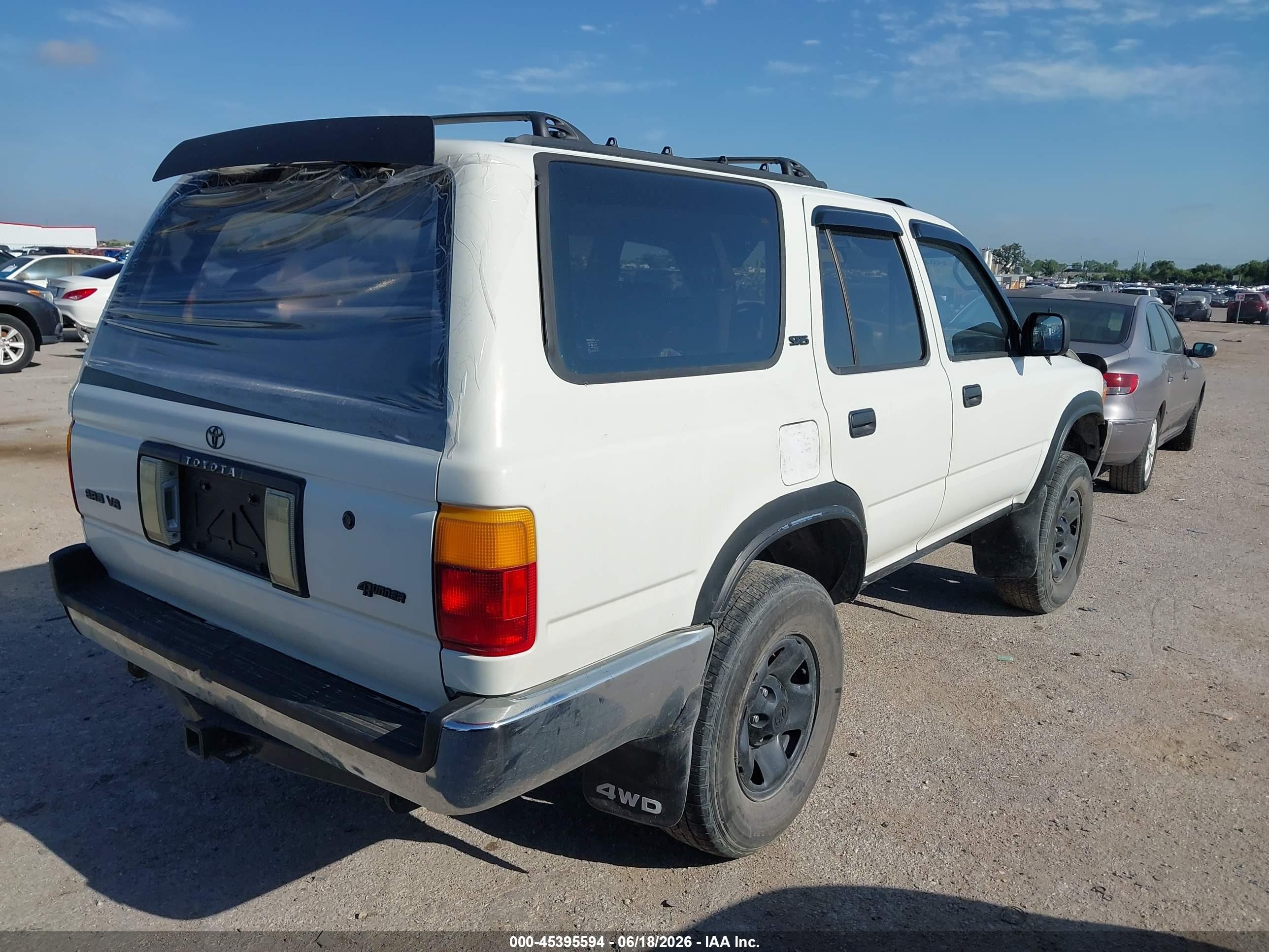 1993 Toyota 4runner Vn39 Sr5 White vin: JT3VN39W3P0122656