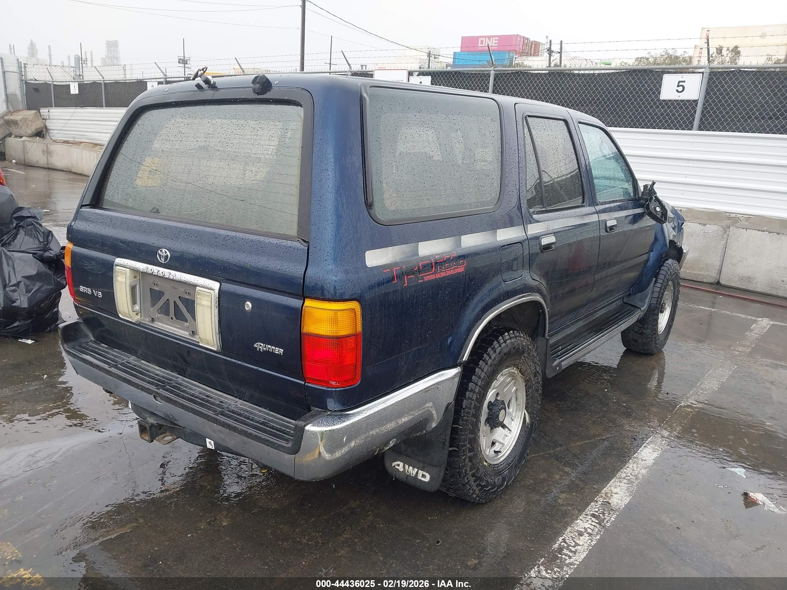 1992 Toyota 4runner Vn39 Sr5 Dark Blue vin: JT3VN39W4N0092404