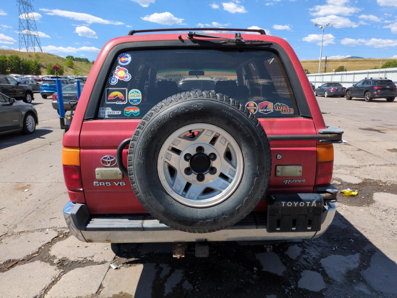 1991 Toyota 4runner Vn39 Sr5 Red vin: JT3VN39W5M0071043