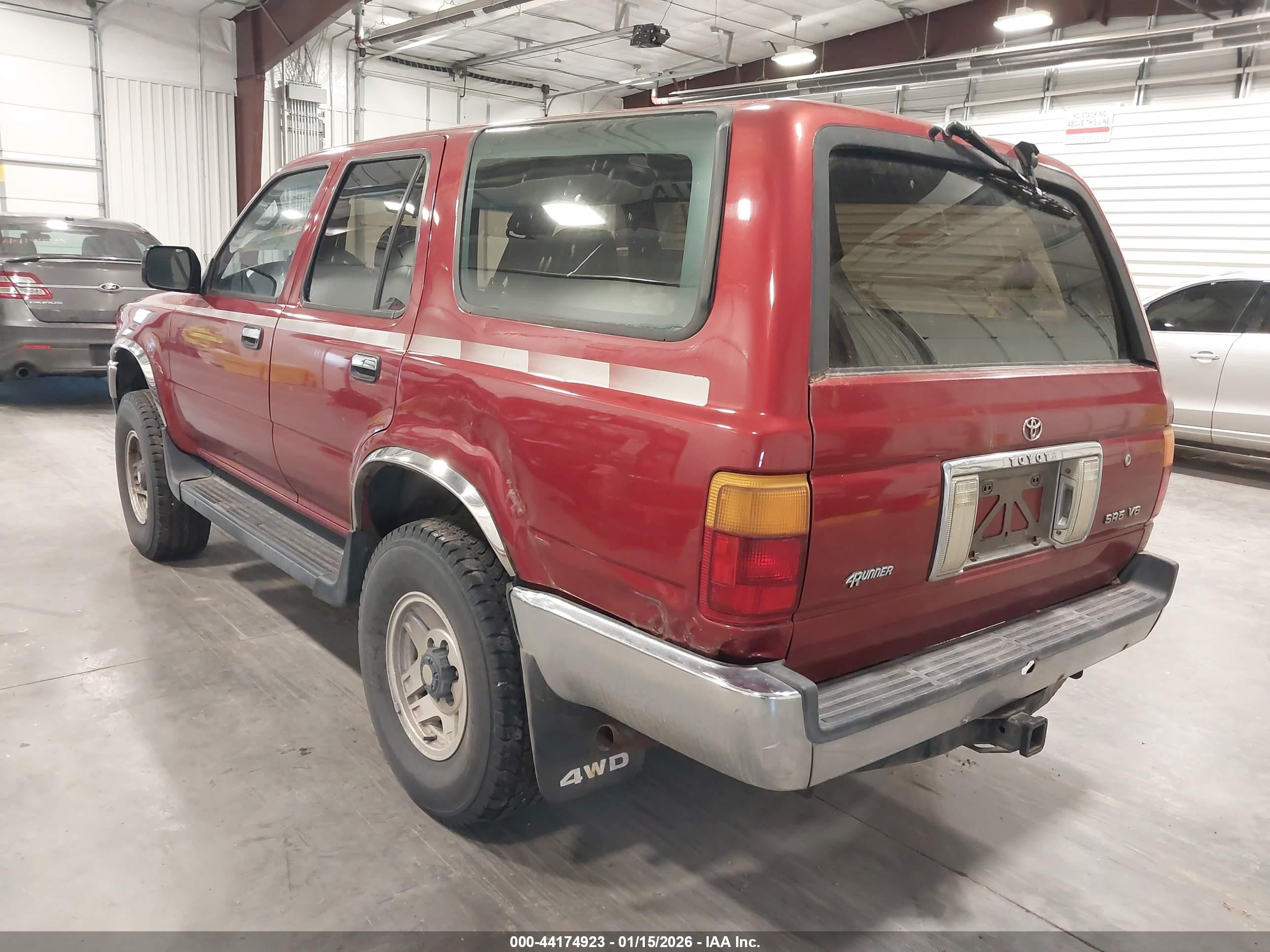1992 Toyota 4runner Vn39 Sr5 Красный vin: JT3VN39W6N8042475