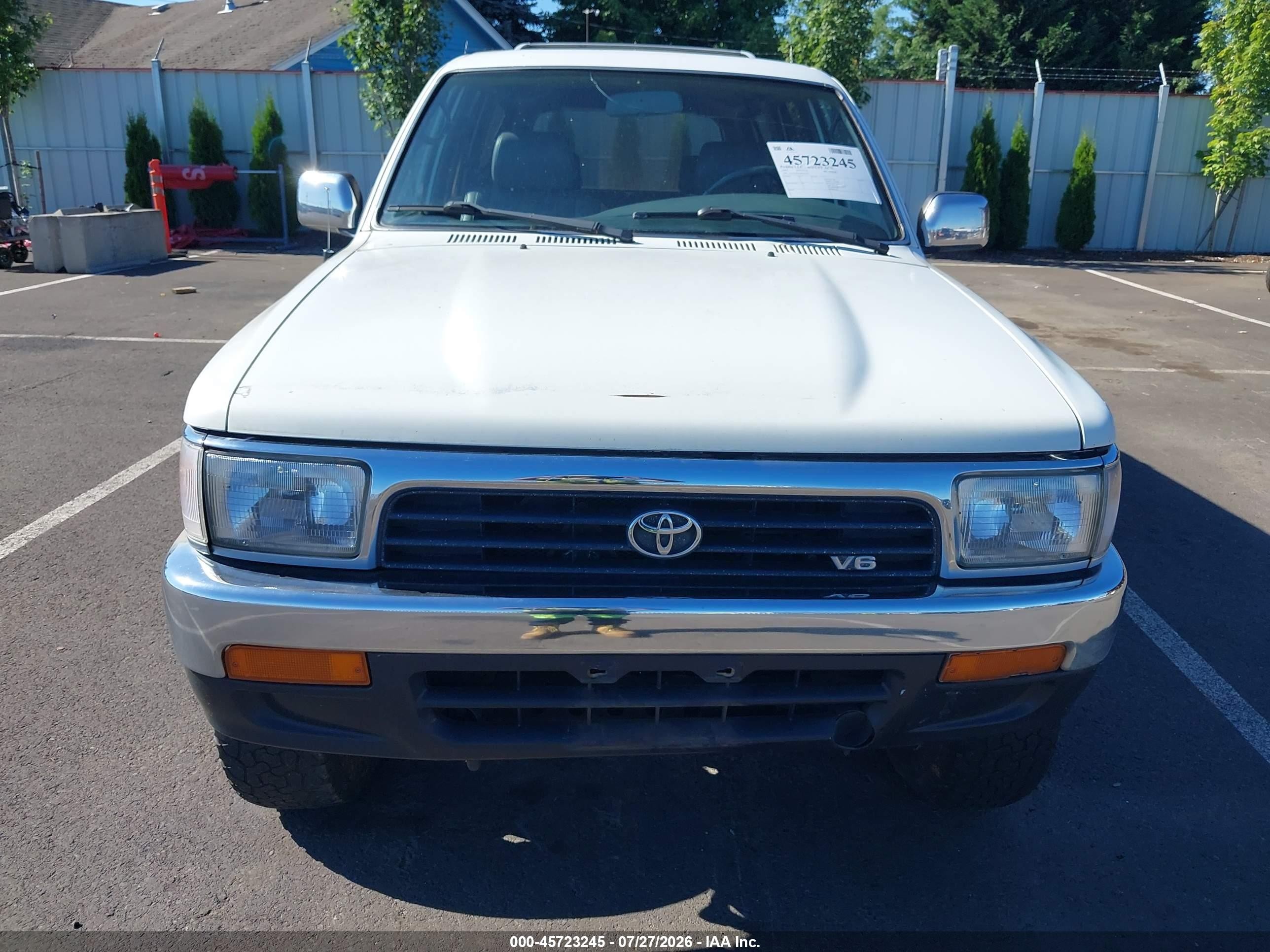 1993 Toyota 4runner Vn39 Sr5 White vin: JT3VN39W6P0102479