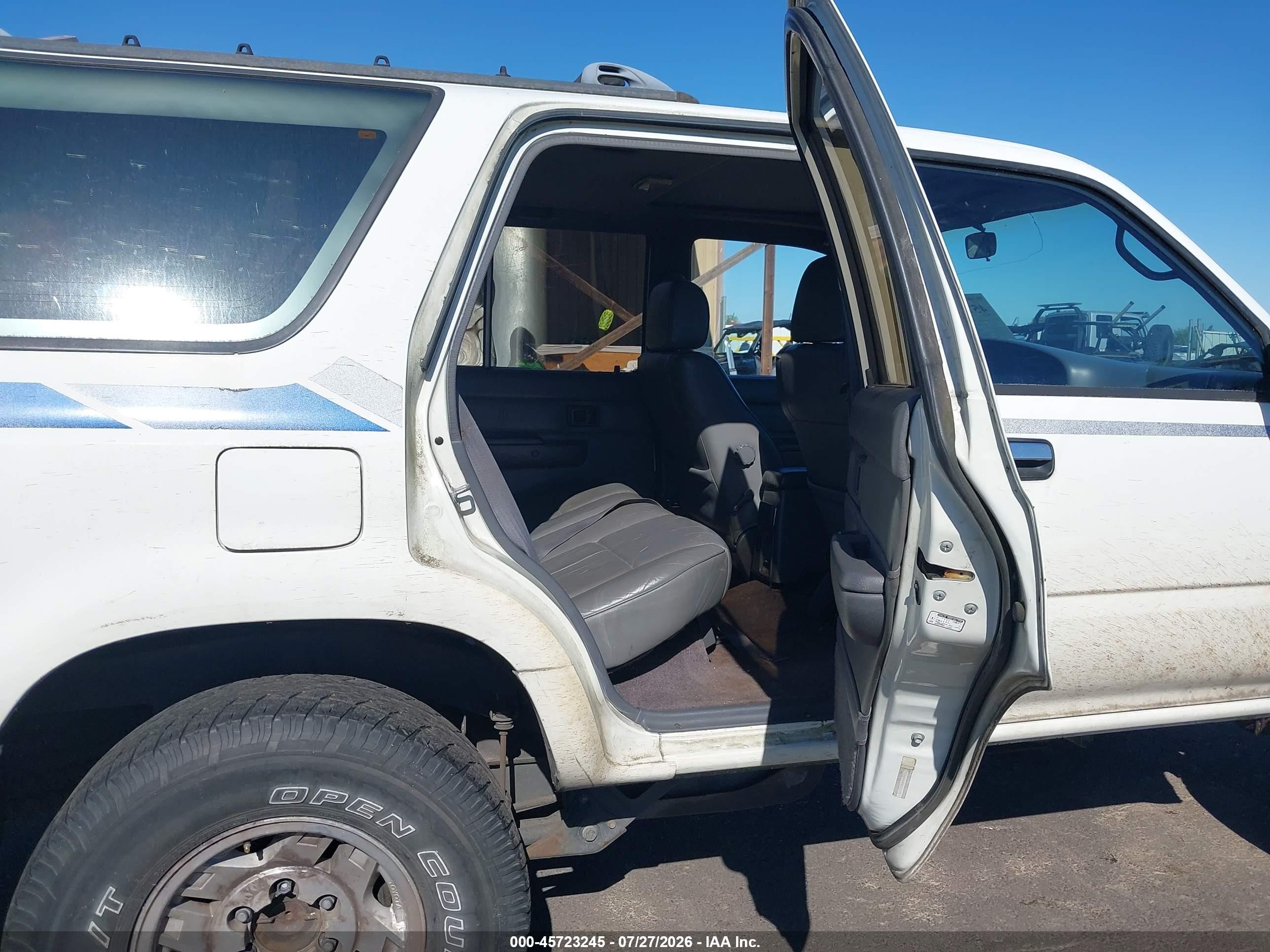 1993 Toyota 4runner Vn39 Sr5 White vin: JT3VN39W6P0102479