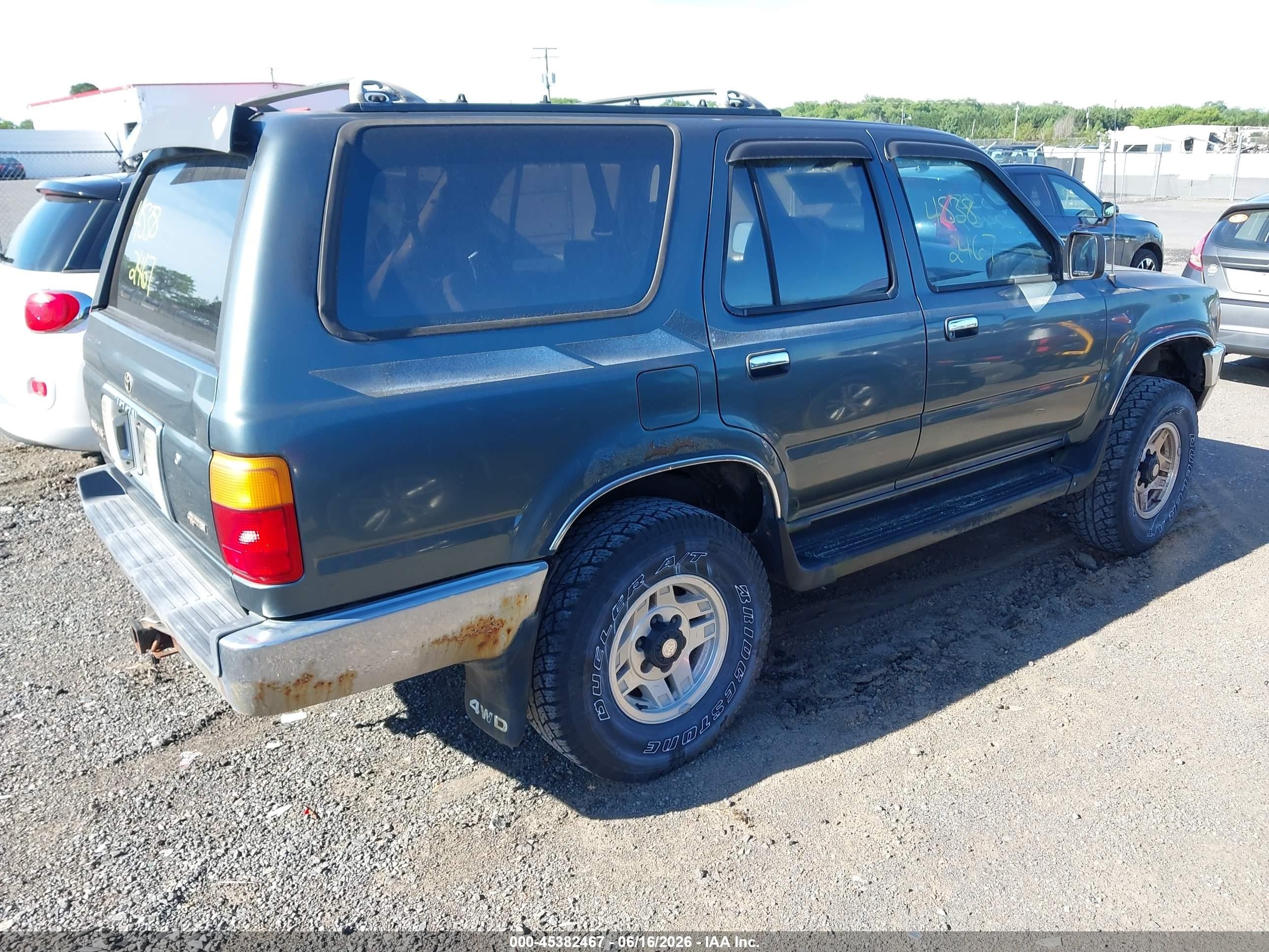 1993 Toyota 4runner Vn39 Sr5 Gray vin: JT3VN39W6P0125972