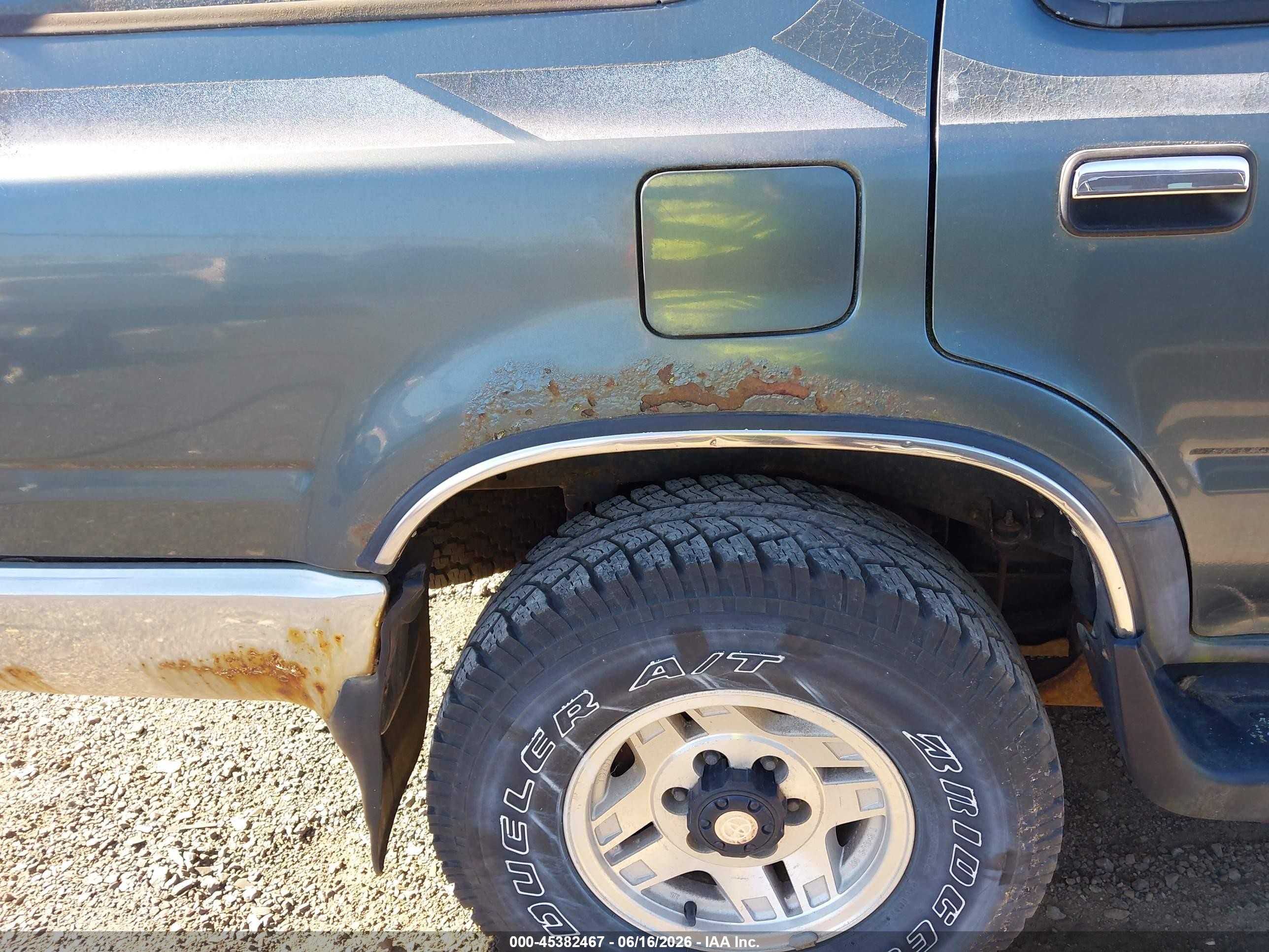1993 Toyota 4runner Vn39 Sr5 Gray vin: JT3VN39W6P0125972