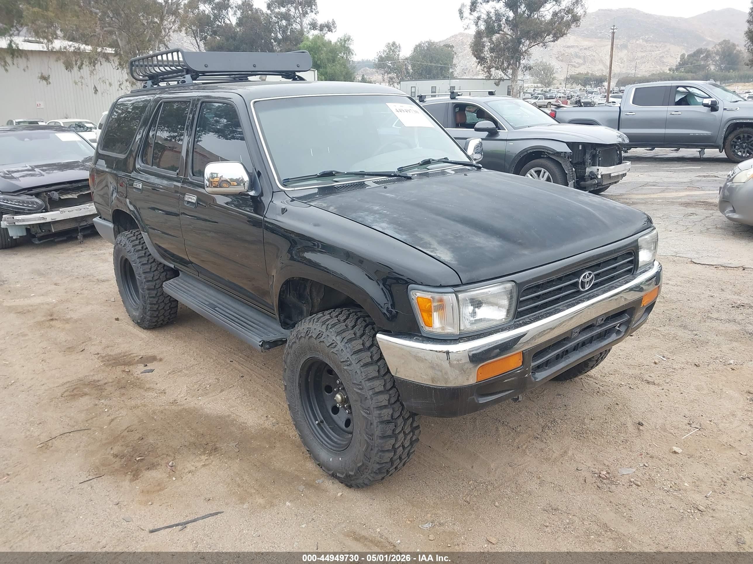 1993 Toyota 4runner Vn39 Sr5 Black vin: JT3VN39W6P0128158