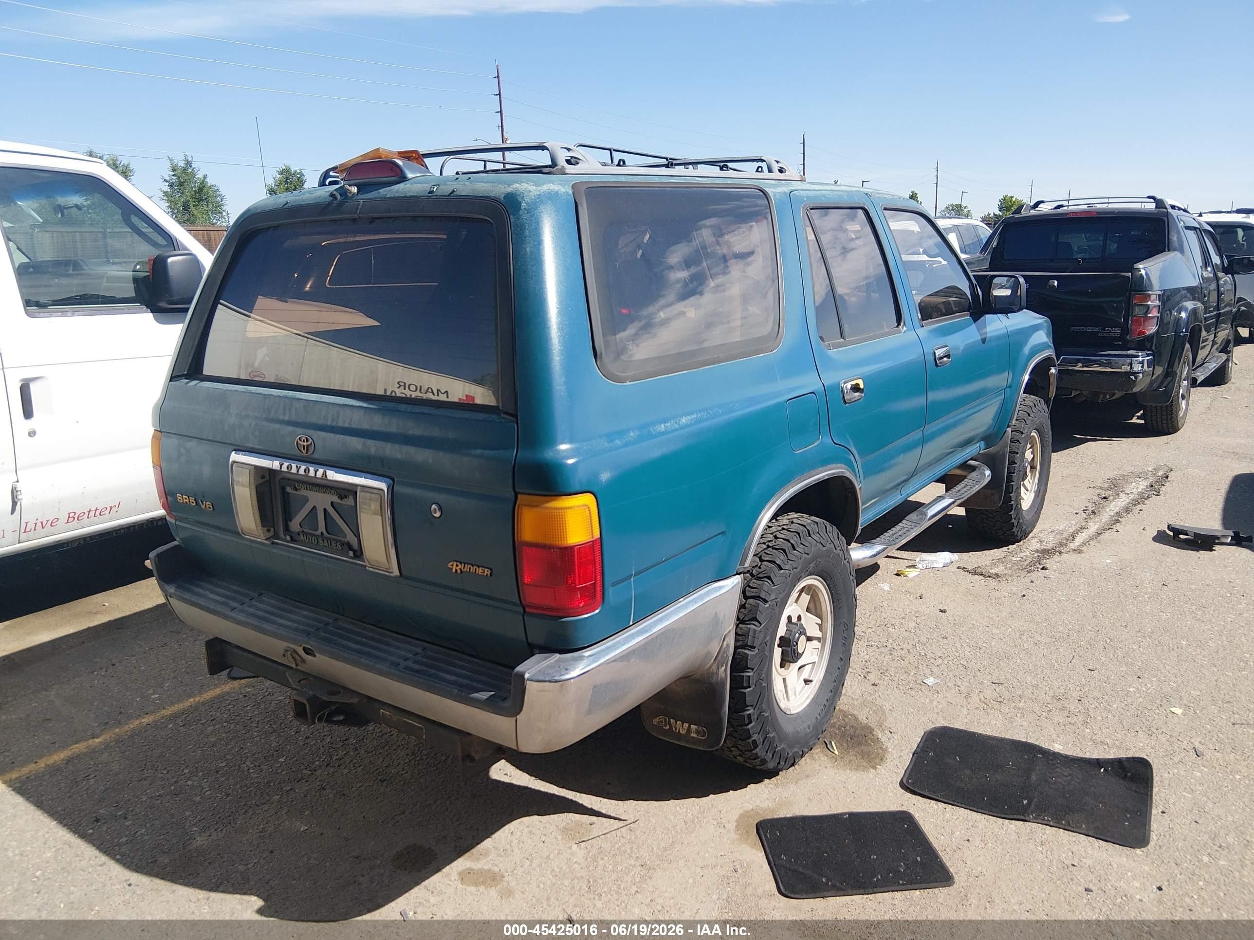 1994 Toyota 4runner Vn39 Sr5 Green vin: JT3VN39W6R8066619