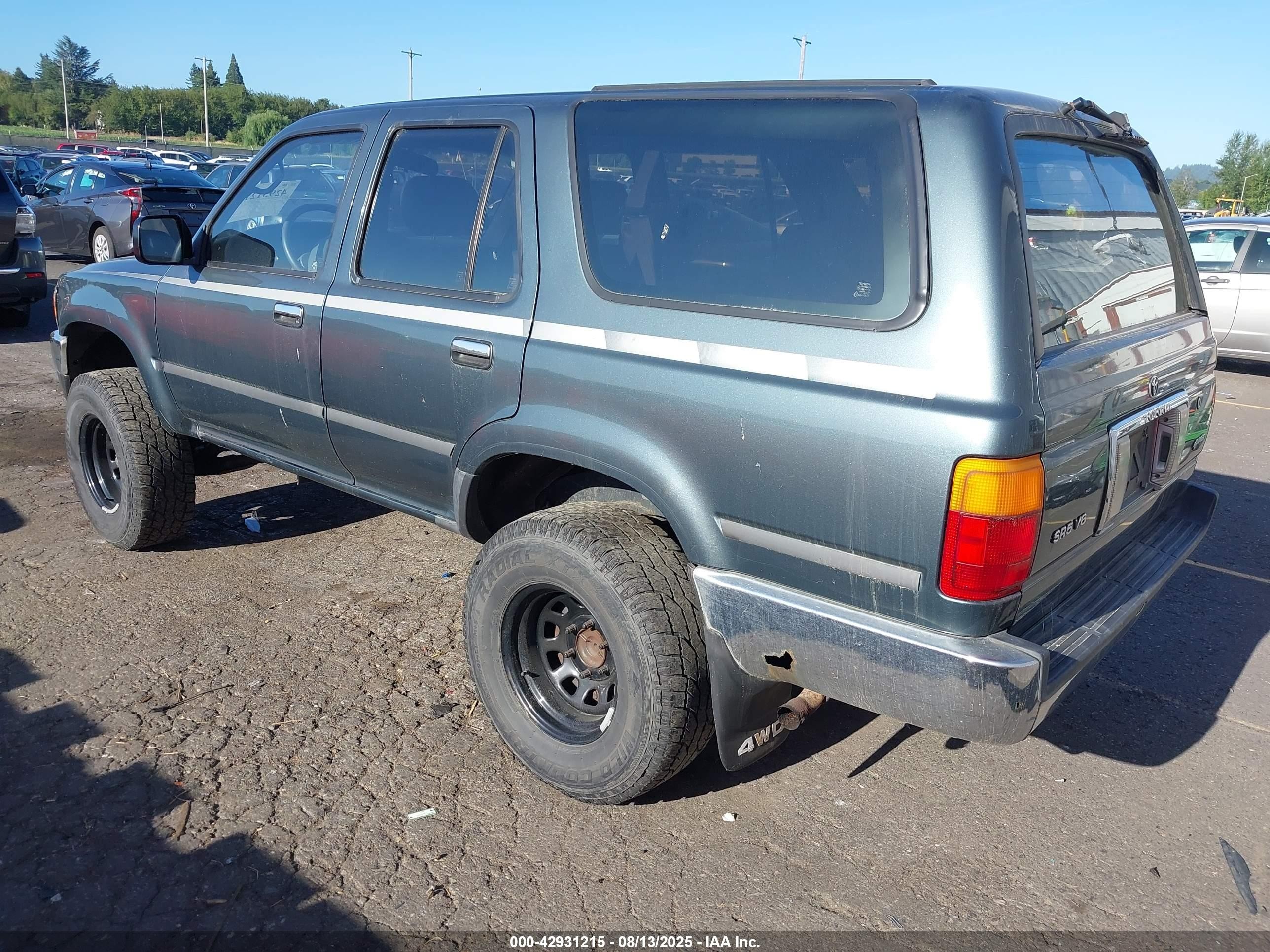 1992 Toyota 4runner Vn39 Sr5 Green vin: JT3VN39W7N8051024