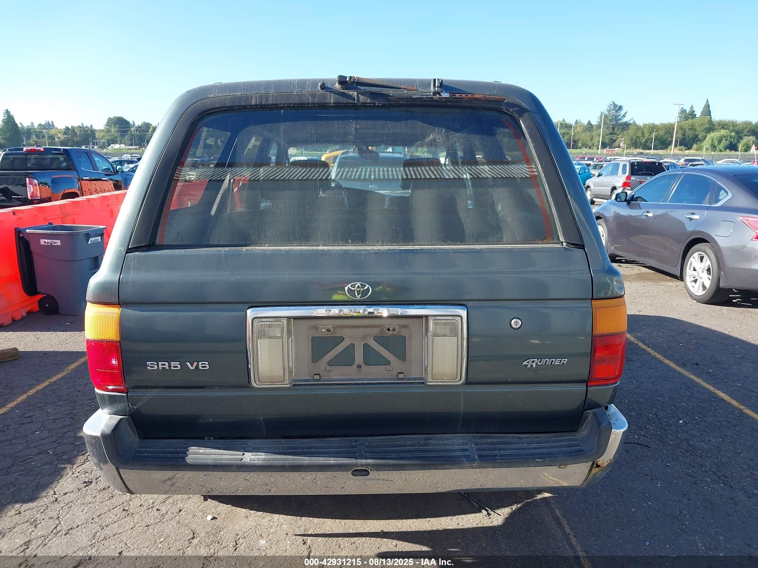 1992 Toyota 4runner Vn39 Sr5 Green vin: JT3VN39W7N8051024