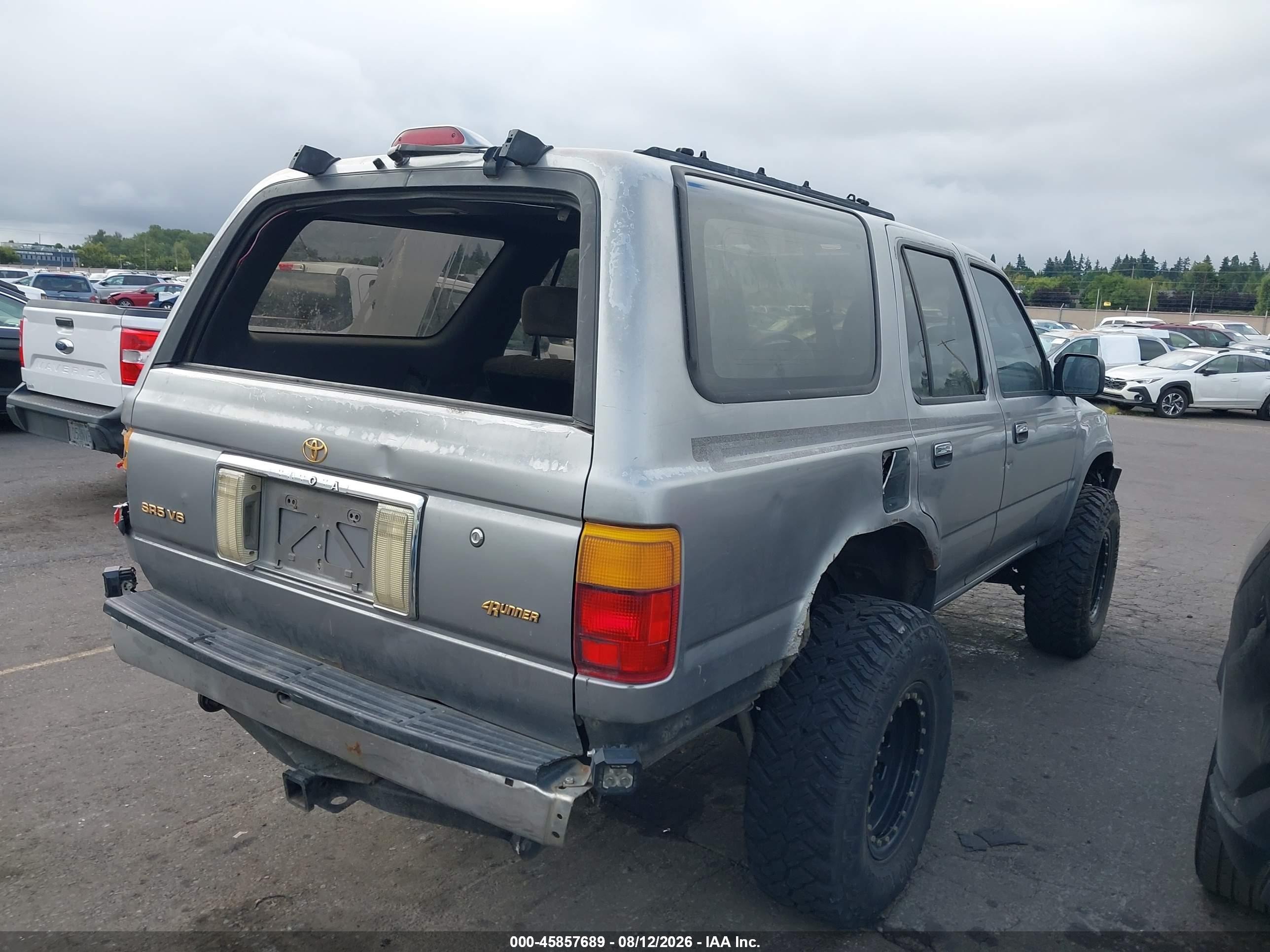 1995 Toyota 4runner Vn39 Sr5 Gray vin: JT3VN39W7S0178706