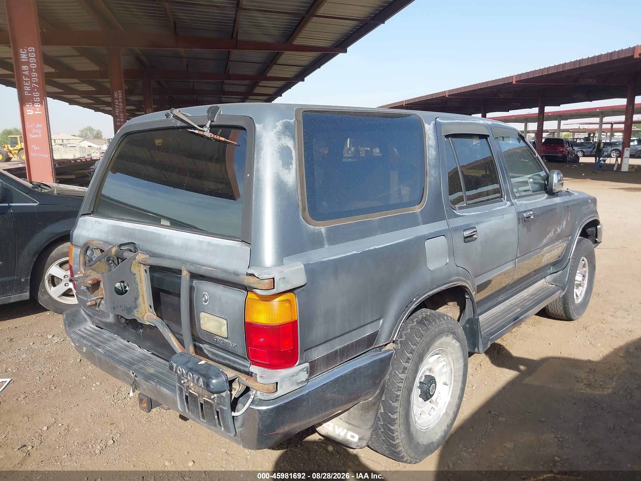 1990 Toyota 4runner Vn39 Sr5 Silver vin: JT3VN39WXL0035458