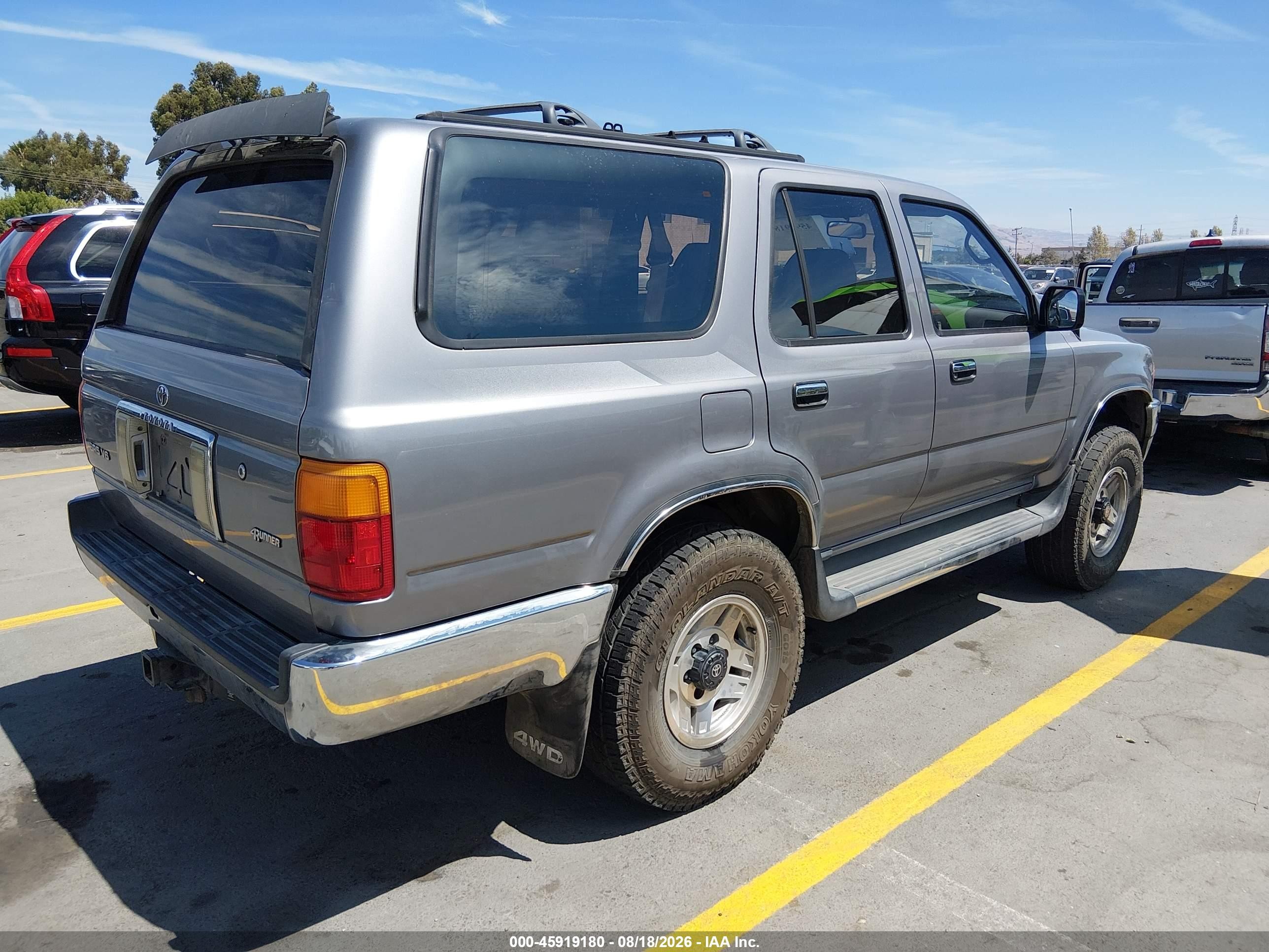 1993 Toyota 4runner Vn39 Sr5 Silver vin: JT3VN39WXP0110052