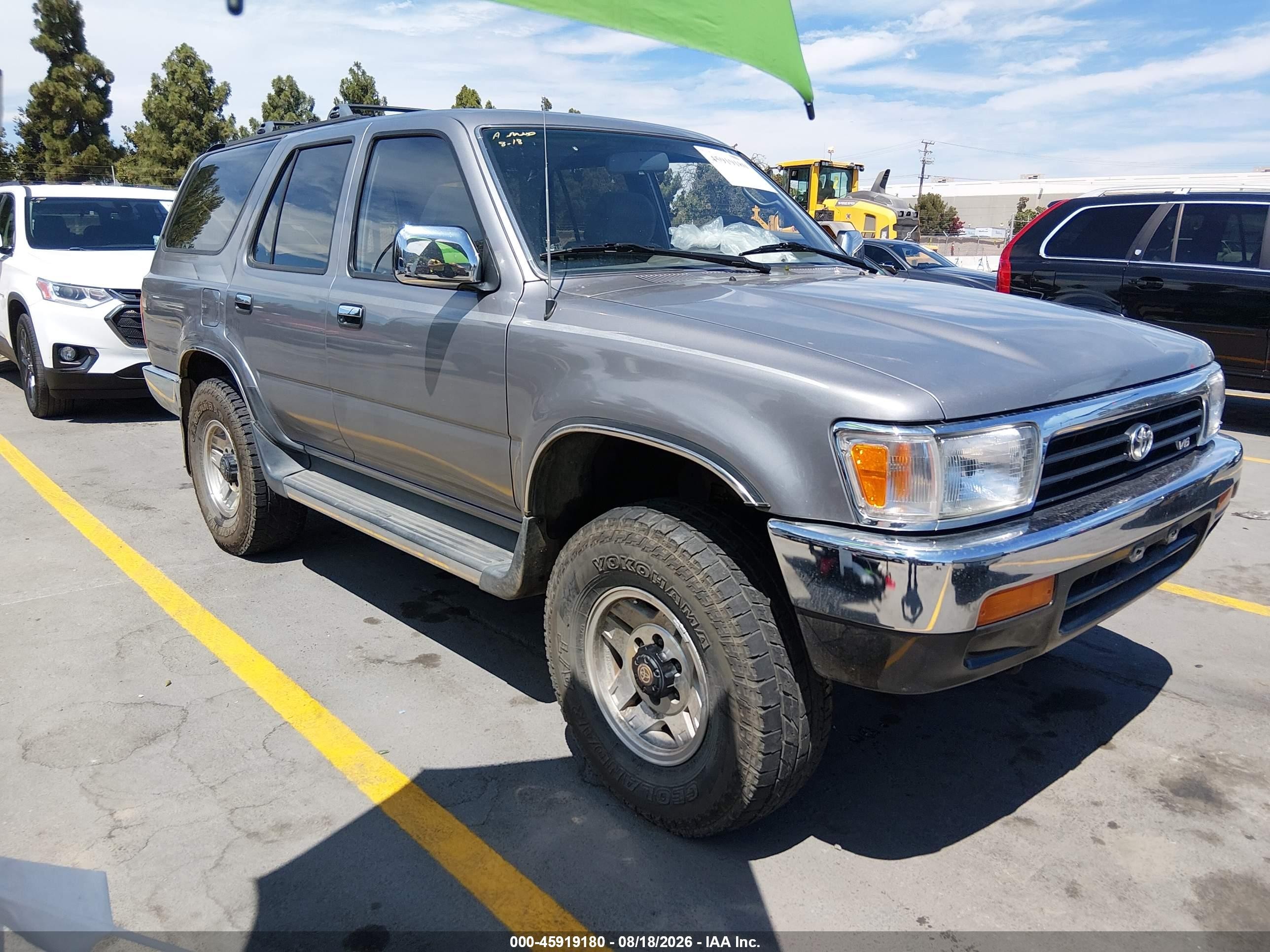 1993 Toyota 4runner Vn39 Sr5 Silver vin: JT3VN39WXP0110052