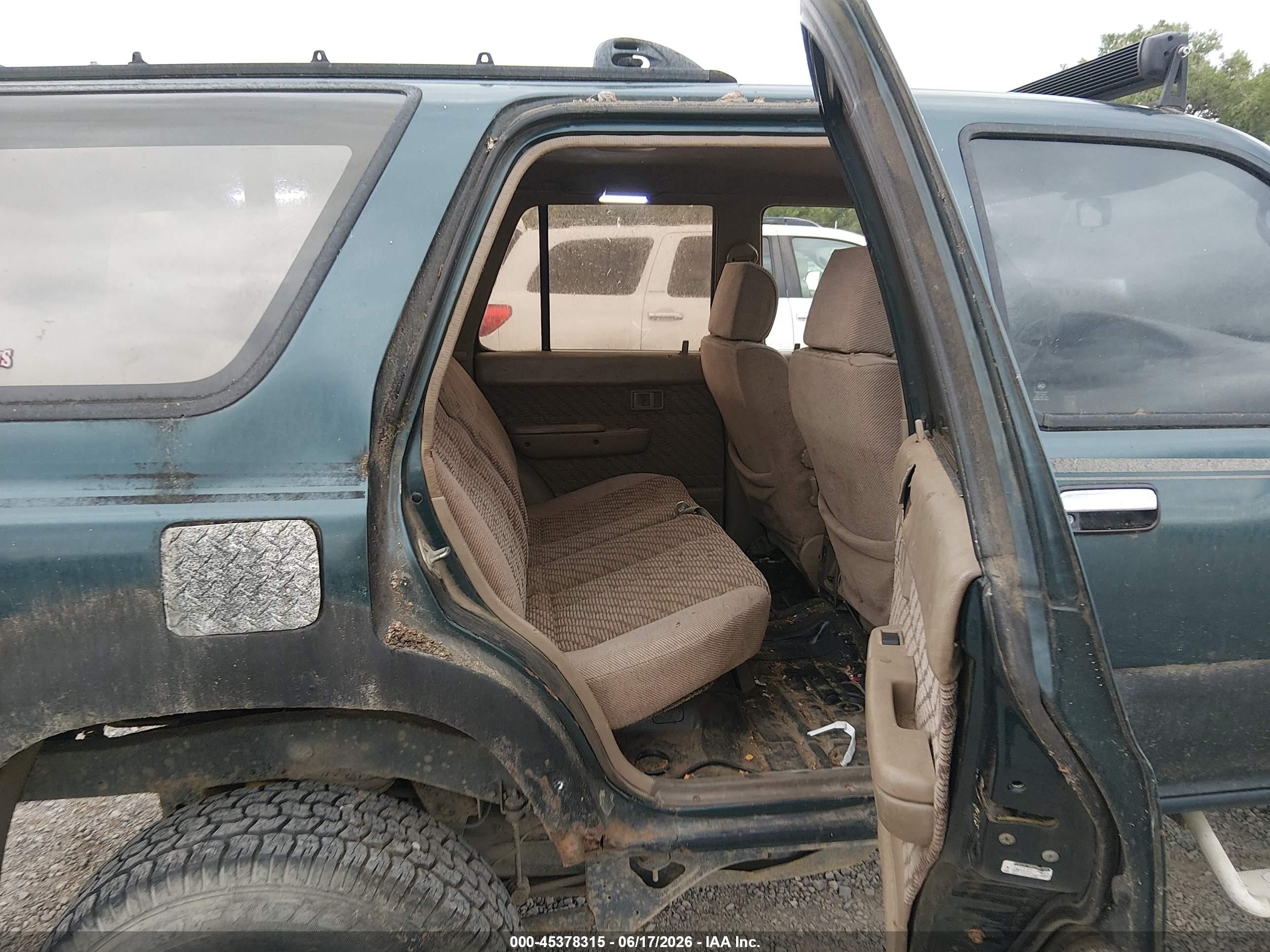 1995 Toyota 4runner Vn39 Sr5 Green vin: JT3VN39WXS0182068