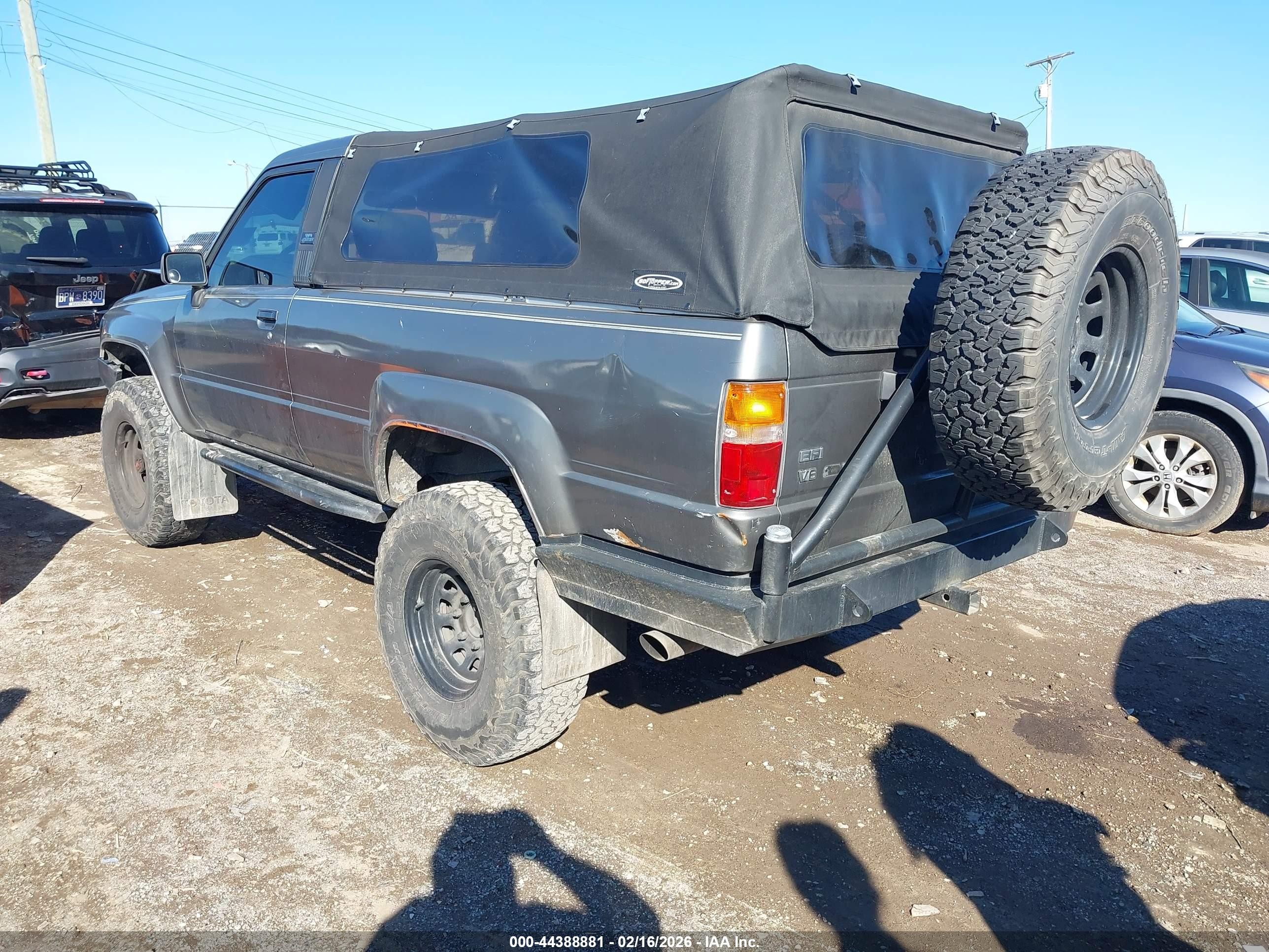 1988 Toyota 4runner Vn66 Sr5 Gray vin: JT3VN66W6J0014383