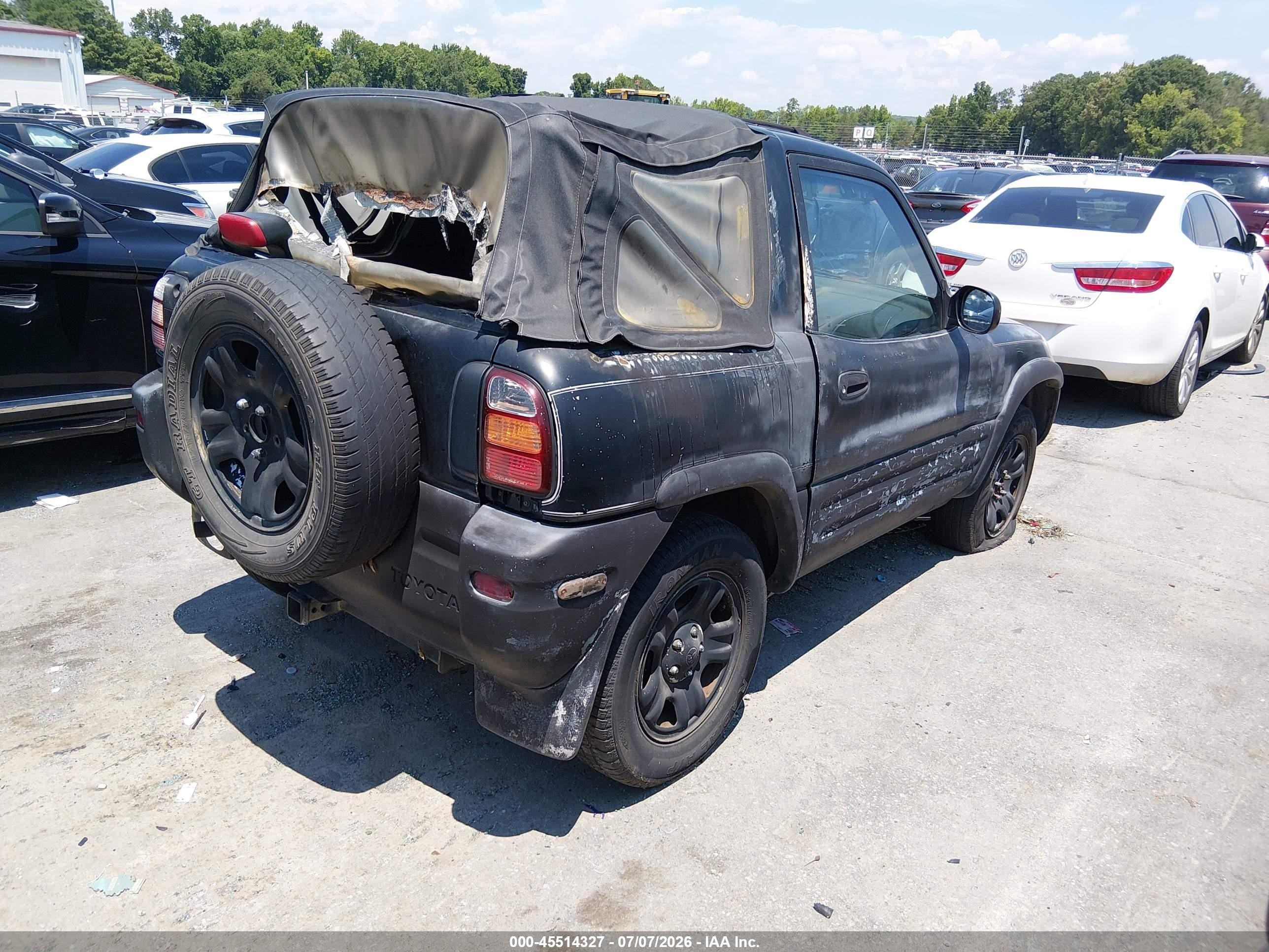 1998 Toyota Rav4 Softtop Black vin: JT3XP10V0W0013100
