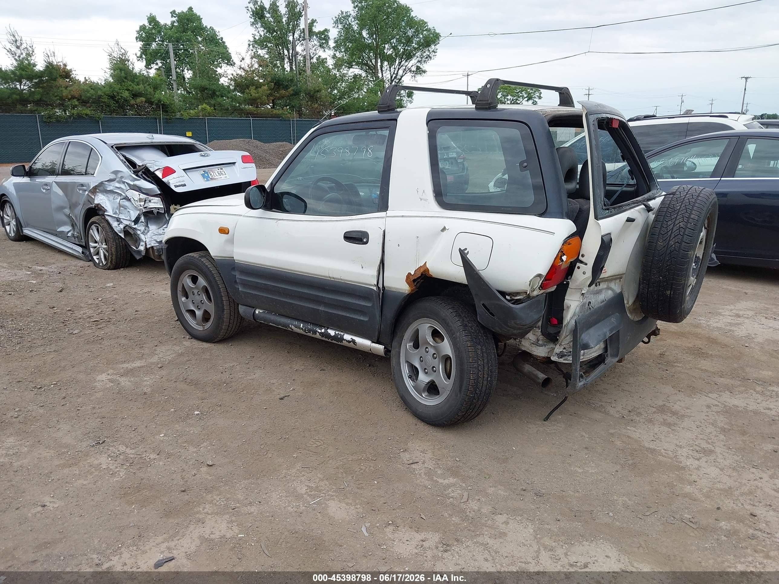 1997 Toyota Rav4   White vin: JT3XP10VXV0005830