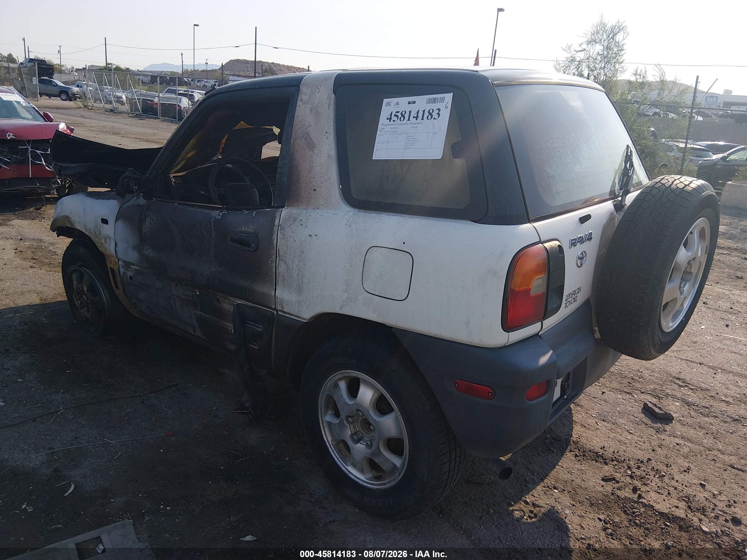 1996 Toyota Rav4   White vin: JT3YP10V6T0124282