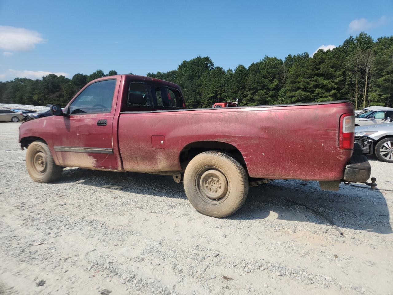 1997 Toyota T100 Burgundy vin: JT4JM11D1V0019714
