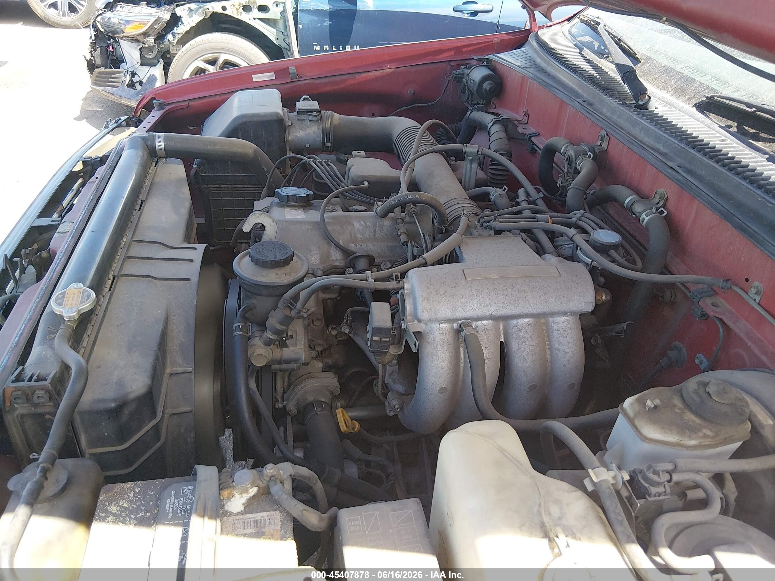 1996 Toyota T100 Red vin: JT4JM11D5T0010236