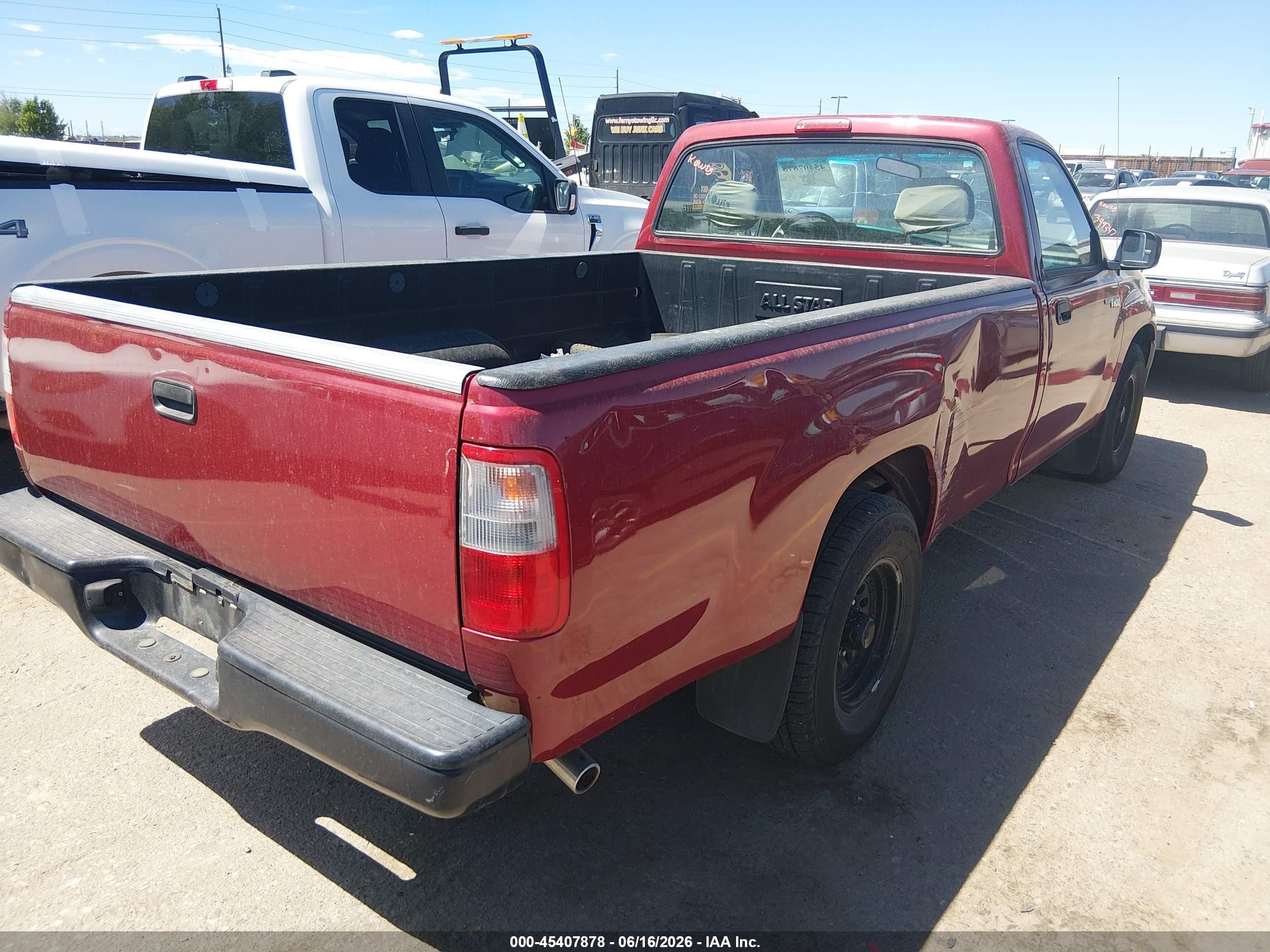 1996 Toyota T100 Red vin: JT4JM11D5T0010236