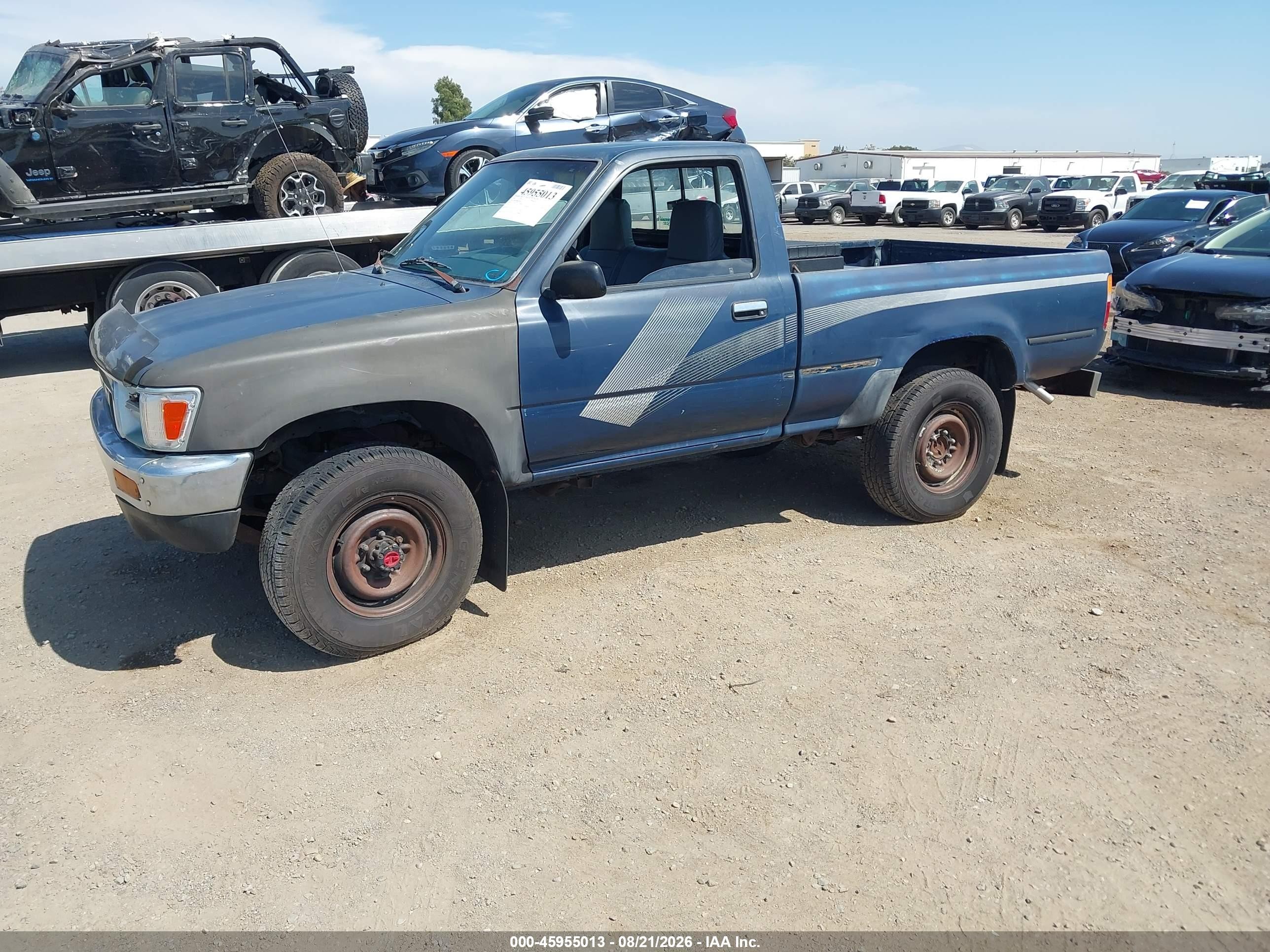 1989 Toyota Pickup 1/2 Ton Sht Wheelbase Dlx Синий vin: JT4RN01P0K4010916