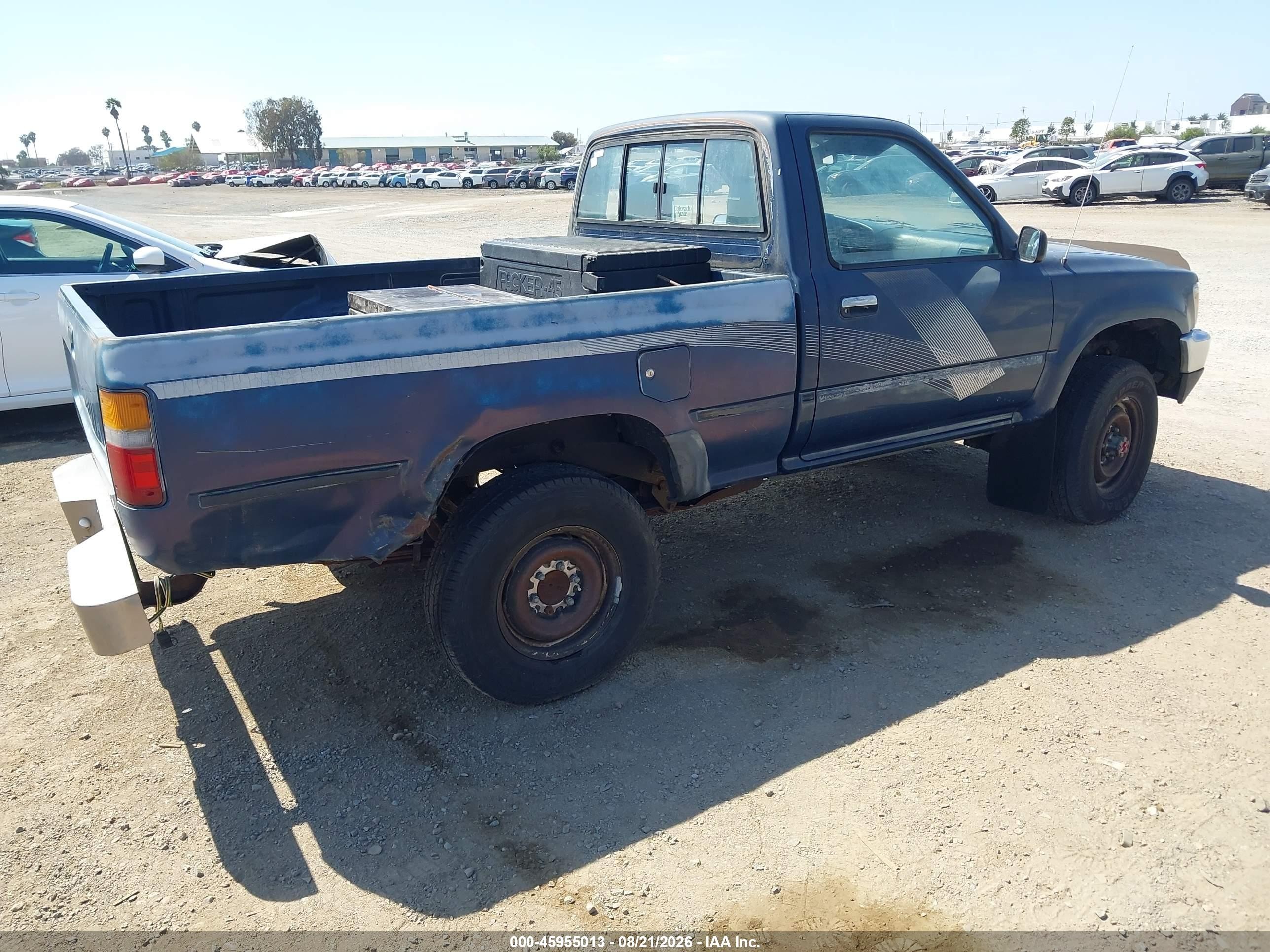 1989 Toyota Pickup 1/2 Ton Sht Wheelbase Dlx Синий vin: JT4RN01P0K4010916