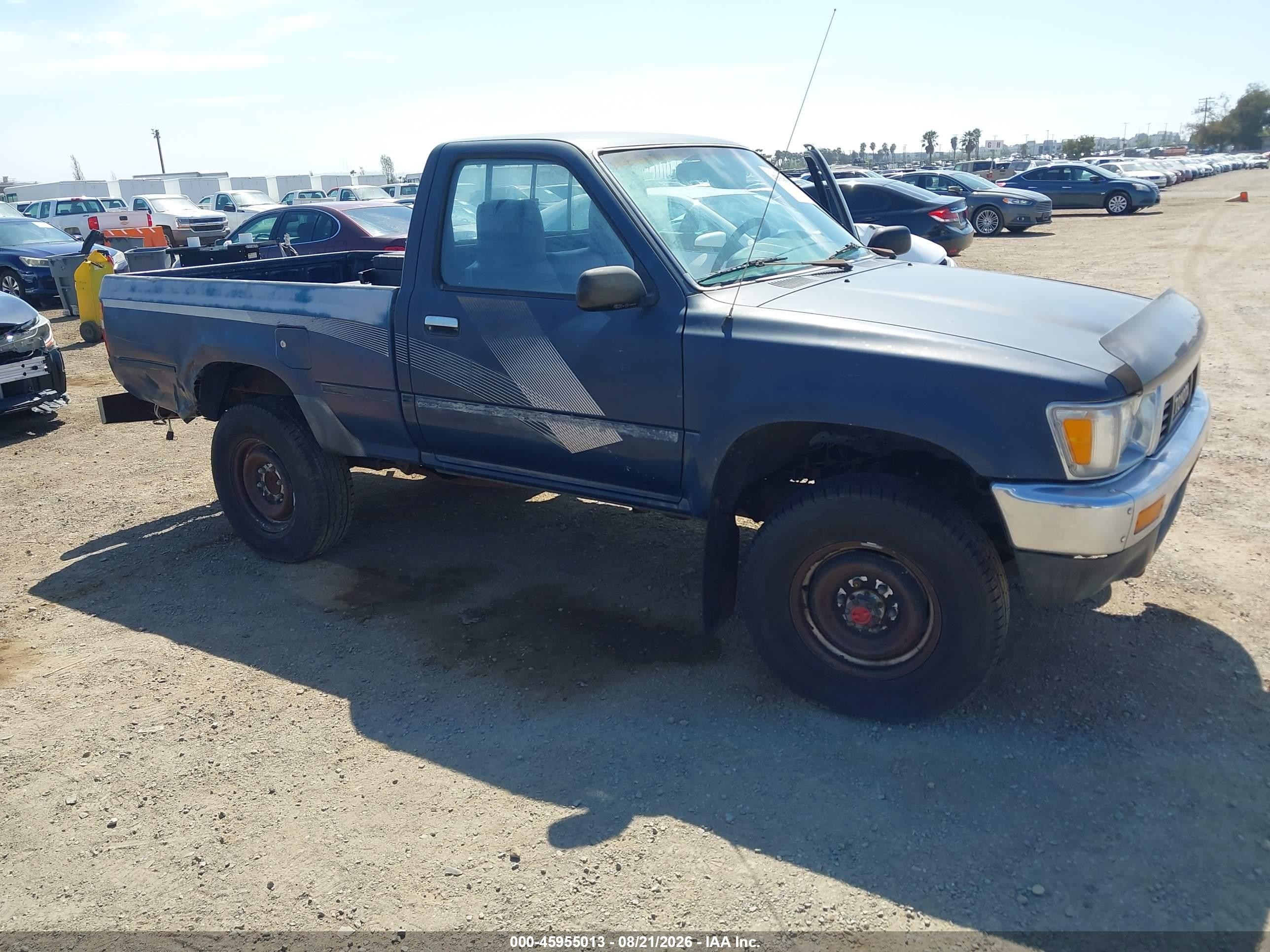 1989 Toyota Pickup 1/2 Ton Sht Wheelbase Dlx Синий vin: JT4RN01P0K4010916
