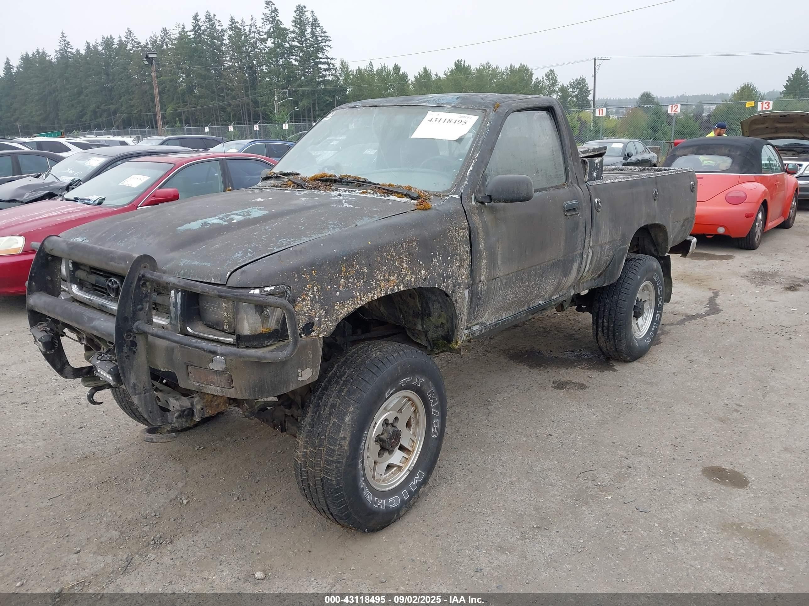 1992 Toyota Pickup 1/2 Ton Sht Wheelbase Dlx Black vin: JT4RN01P2N0028927