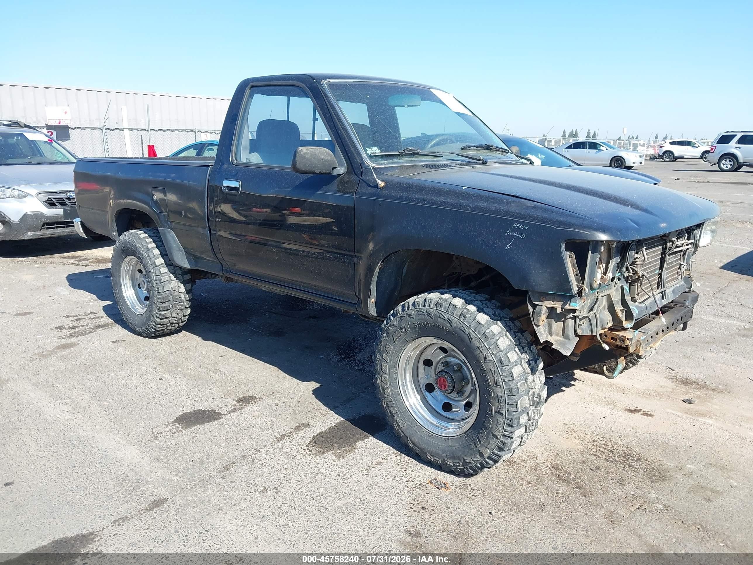 1989 Toyota Pickup 1/2 Ton Sht Wheelbase Dlx Black vin: JT4RN01P3K4008352