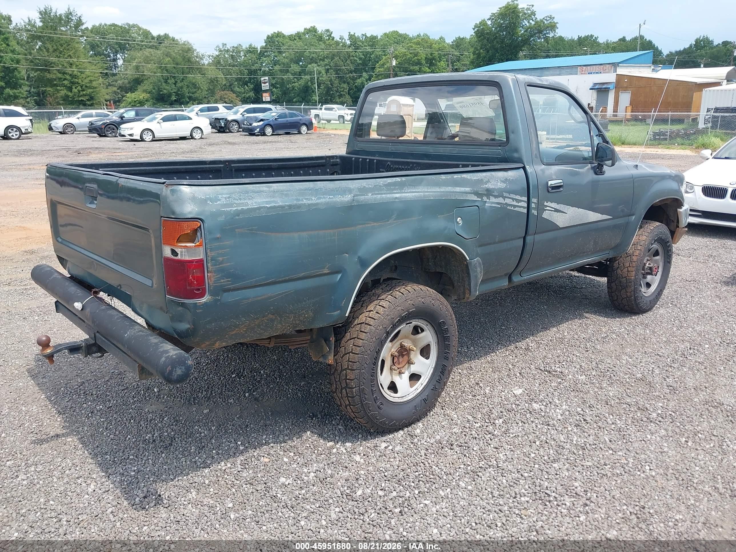 1993 Toyota Pickup 1/2 Ton Shrt Wheelbase/dx Green vin: JT4RN01P3P7058674