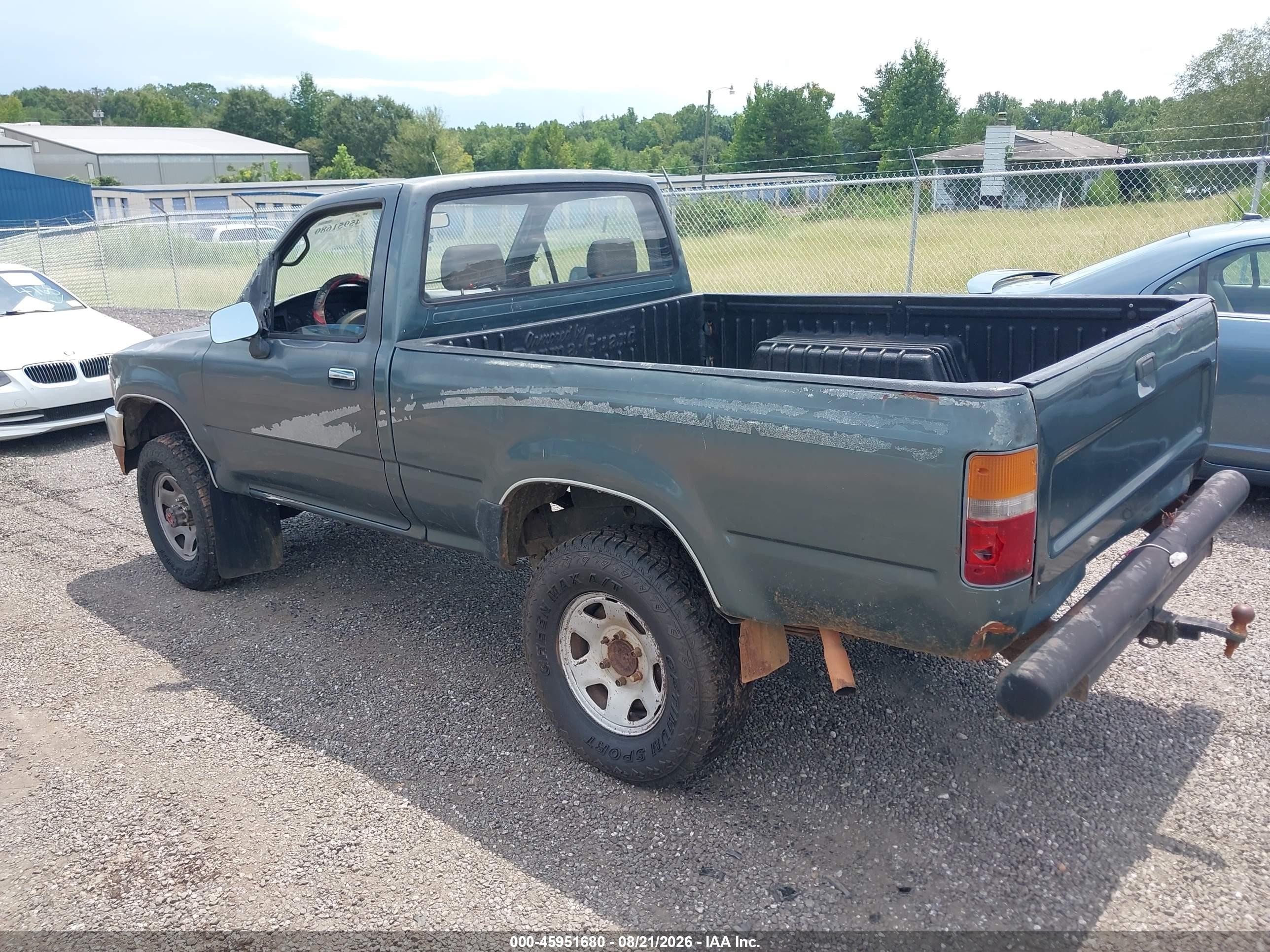 1993 Toyota Pickup 1/2 Ton Shrt Wheelbase/dx Green vin: JT4RN01P3P7058674