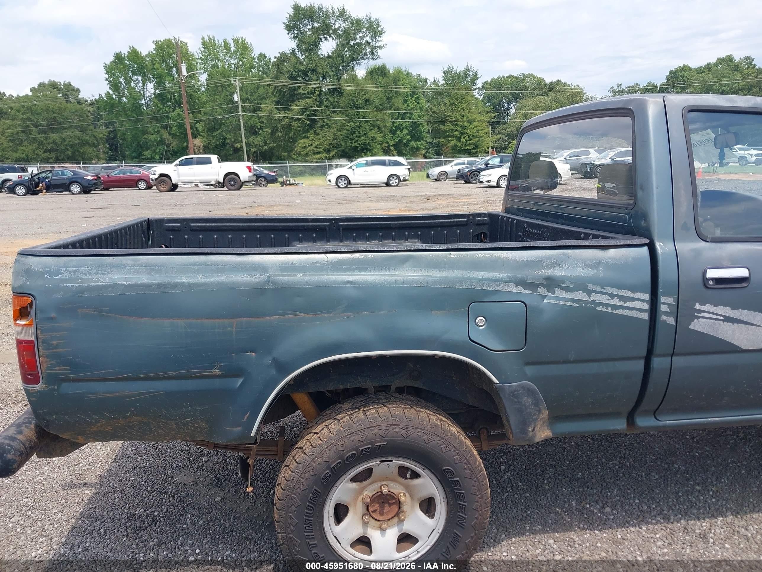 1993 Toyota Pickup 1/2 Ton Shrt Wheelbase/dx Green vin: JT4RN01P3P7058674