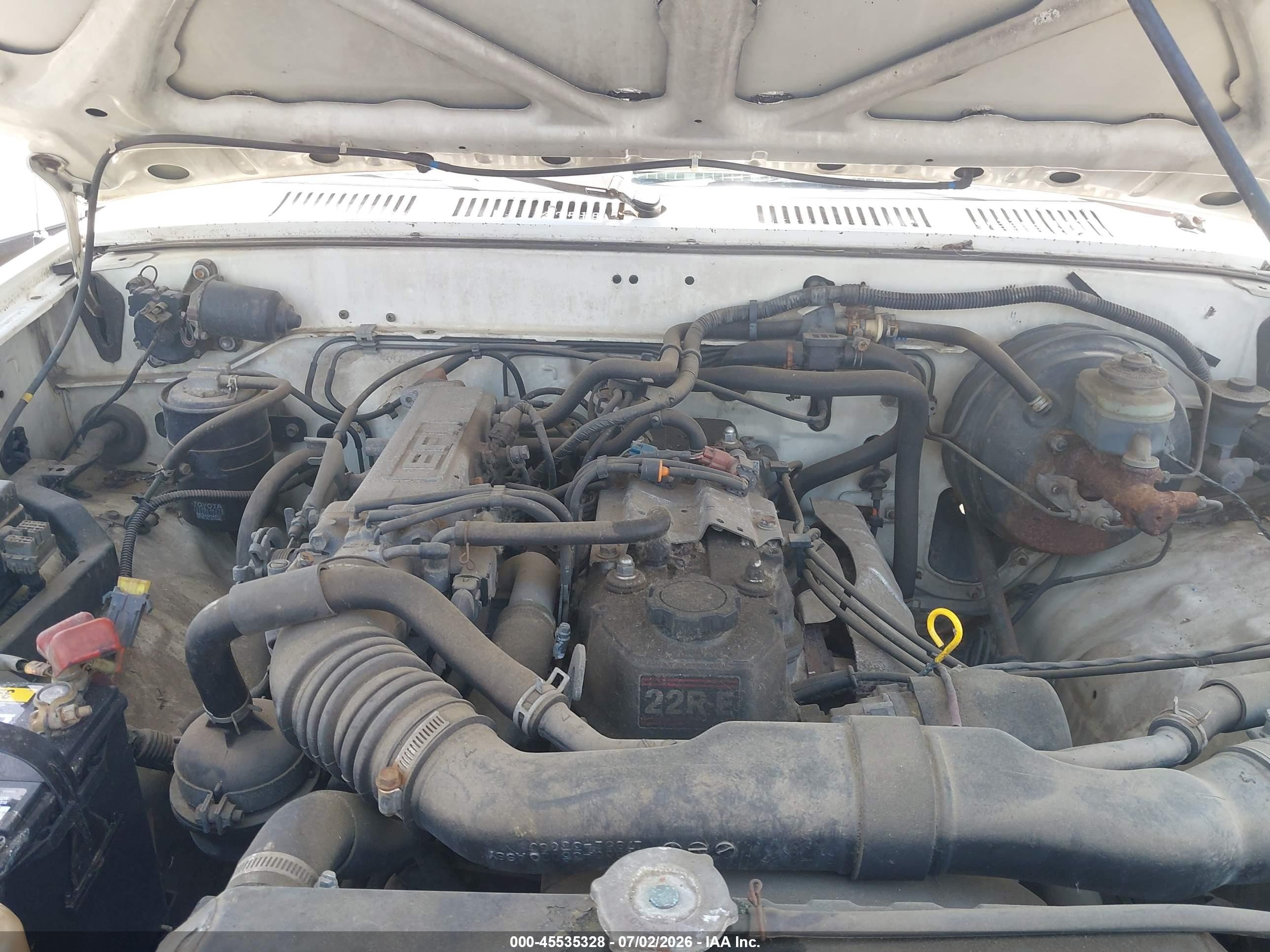 1989 Toyota Pickup 1/2 Ton Sht Wheelbase Dlx White vin: JT4RN01P4K4013334