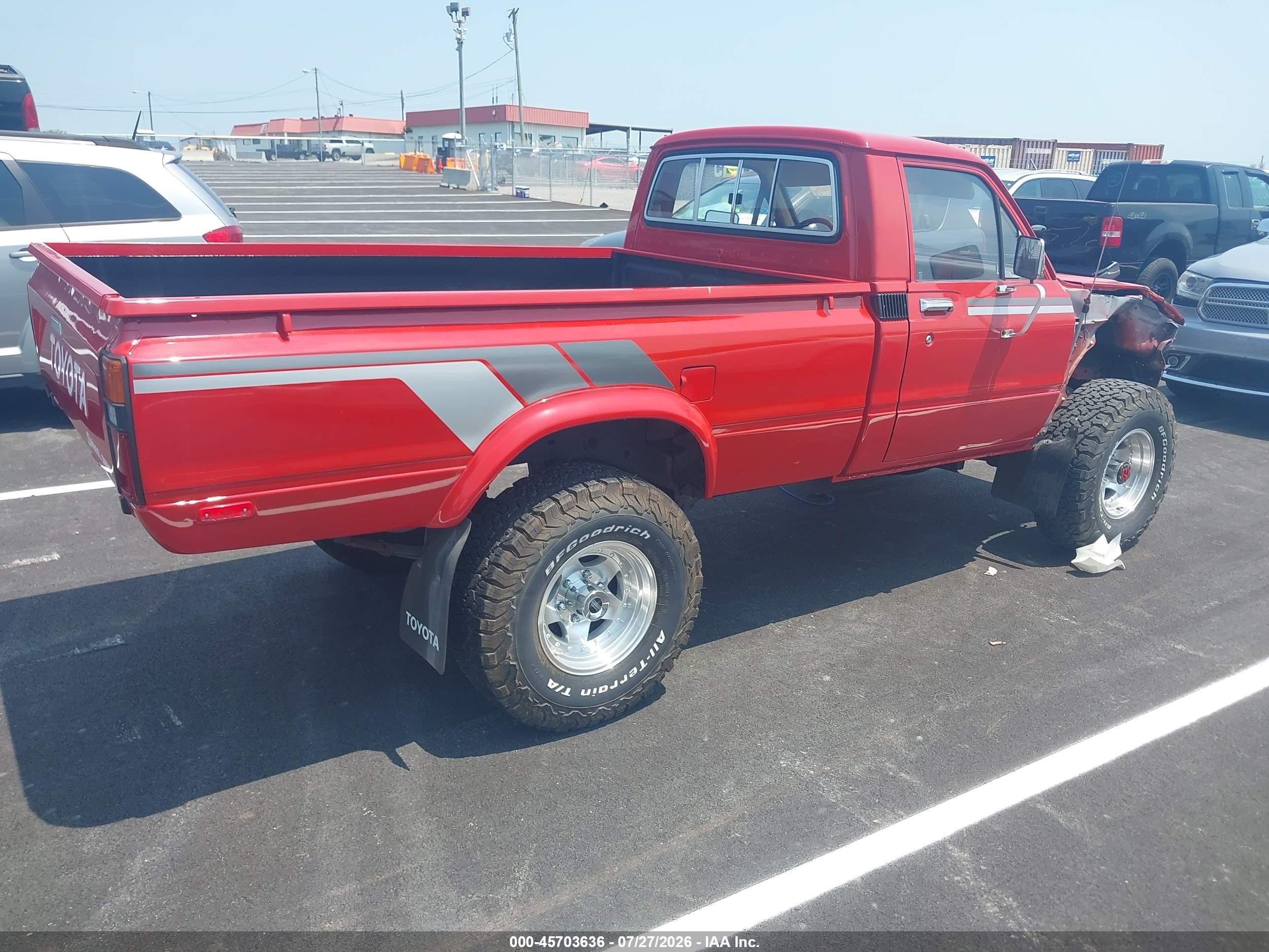 1982 Toyota Pickup Rn48 Red vin: JT4RN48D5C0049237