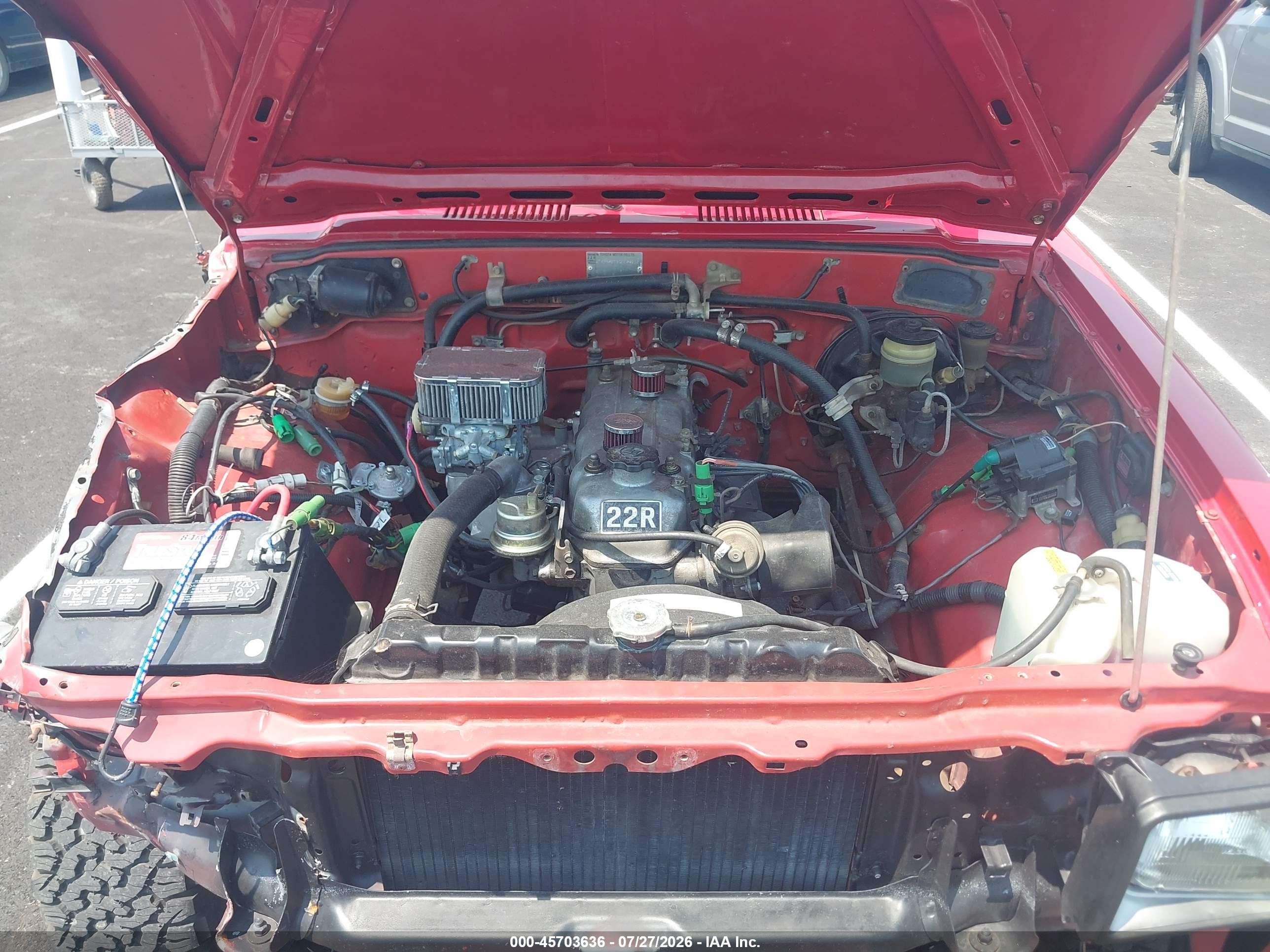 1982 Toyota Pickup Rn48 Red vin: JT4RN48D5C0049237
