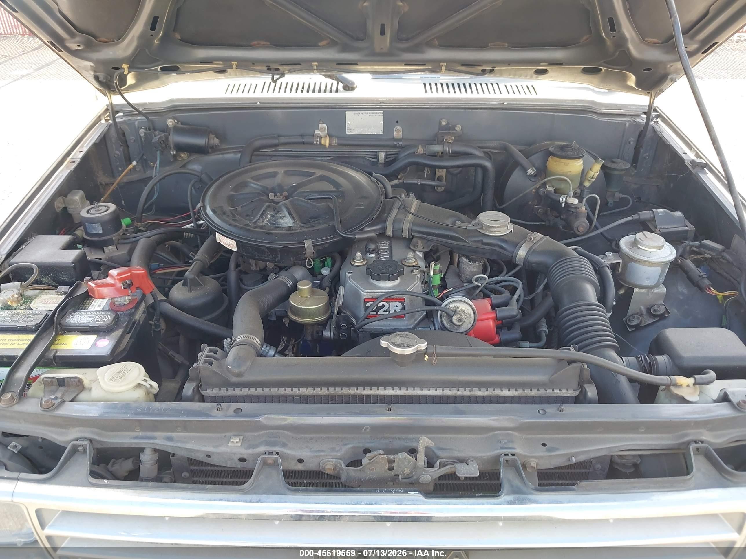 1987 Toyota Pickup 1/2 Ton Rn50 Gray vin: JT4RN50R0H0301769