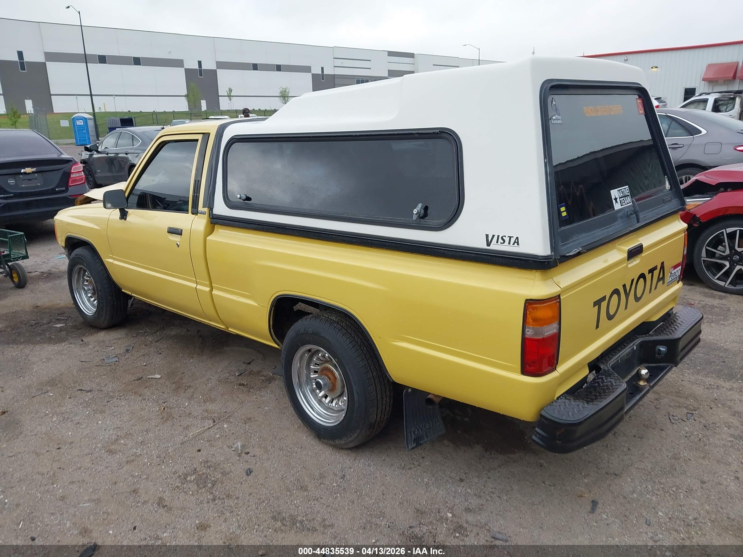 1986 Toyota Pickup 1/2 Ton Rn50 Yellow vin: JT4RN50R1G0175680