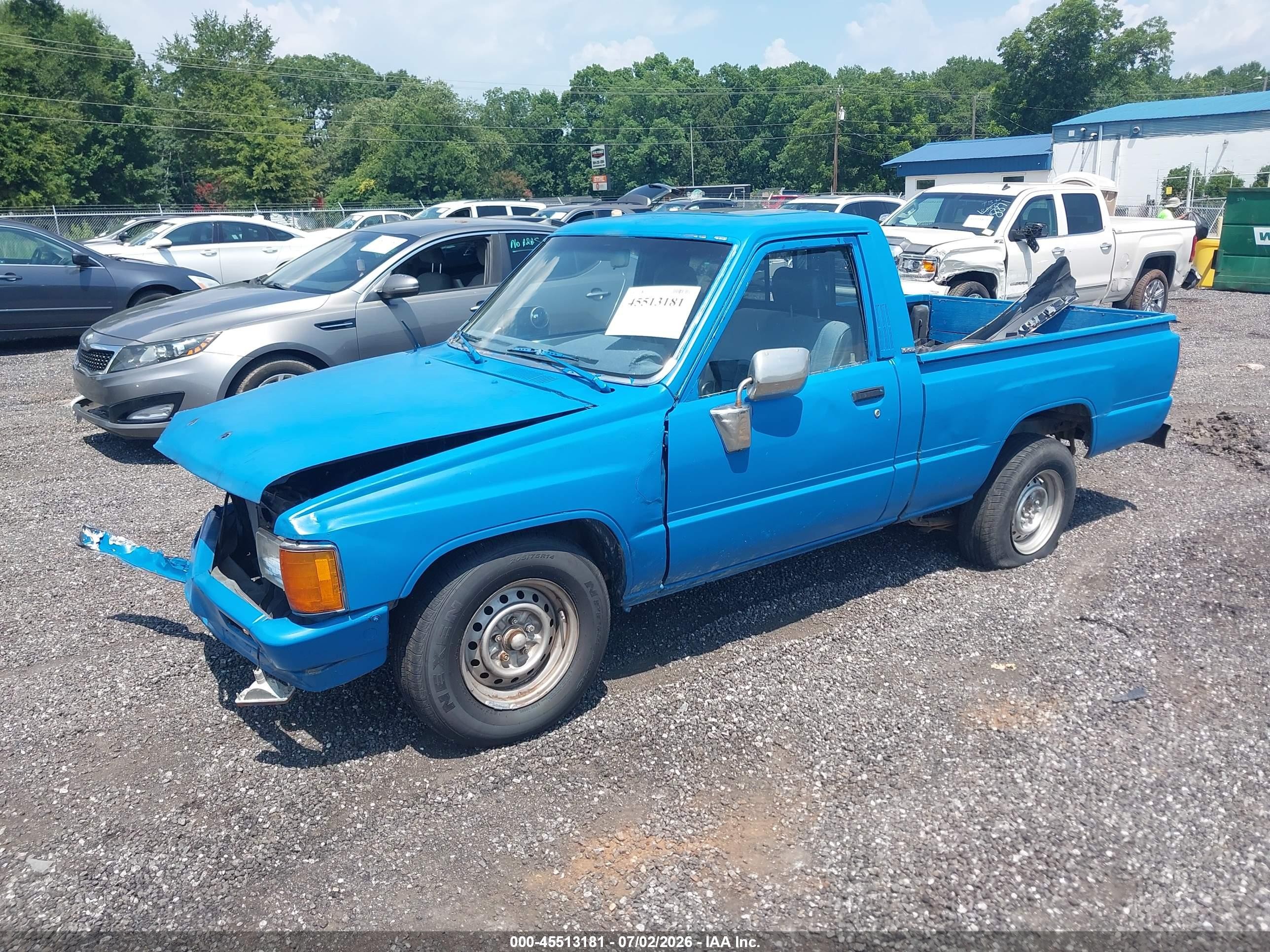 1986 Toyota Pickup 1/2 Ton Rn50 Blue vin: JT4RN50R3G0218853