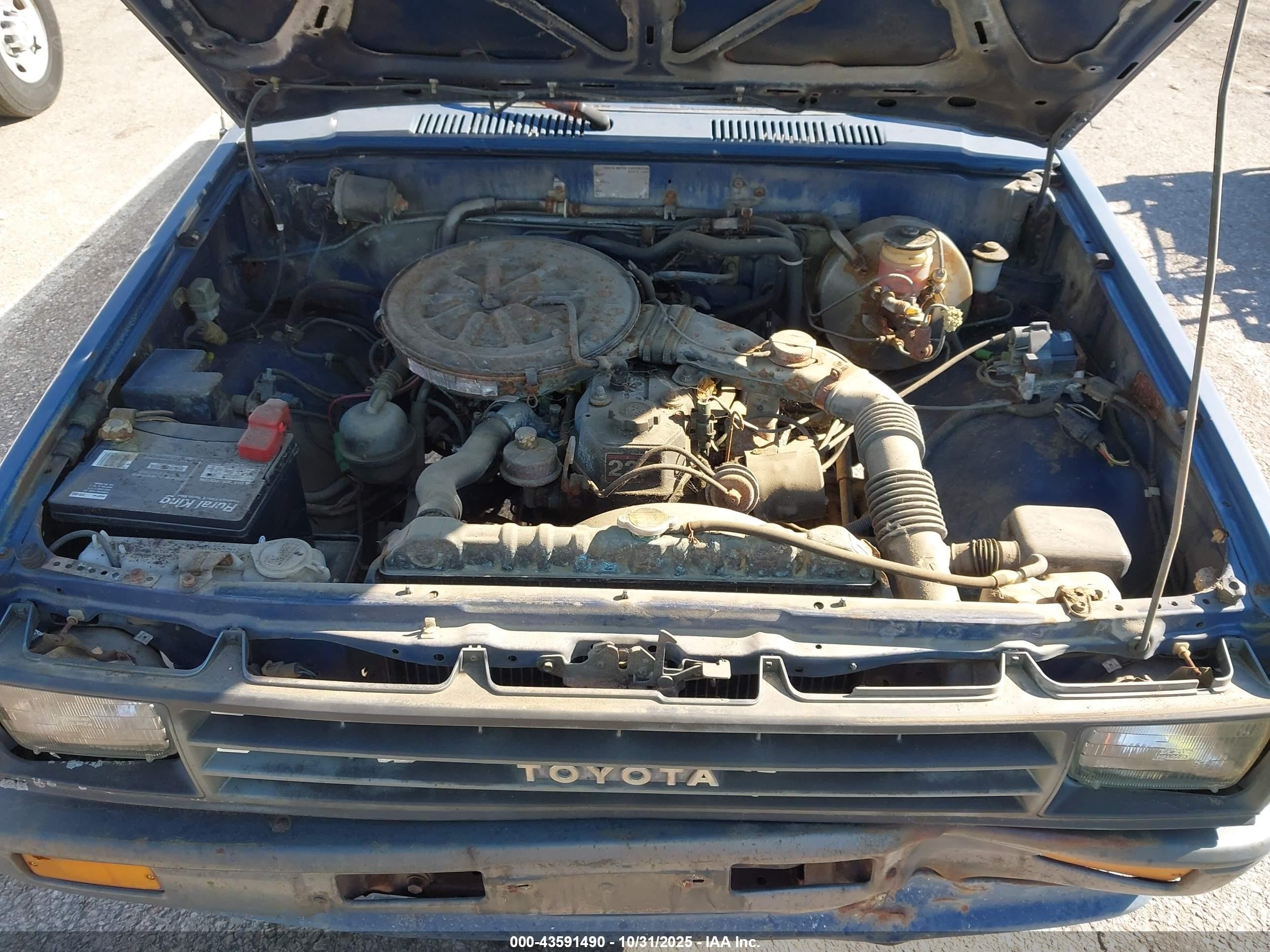 1987 Toyota Pickup 1/2 Ton Rn50 Blue vin: JT4RN50R3H0282070
