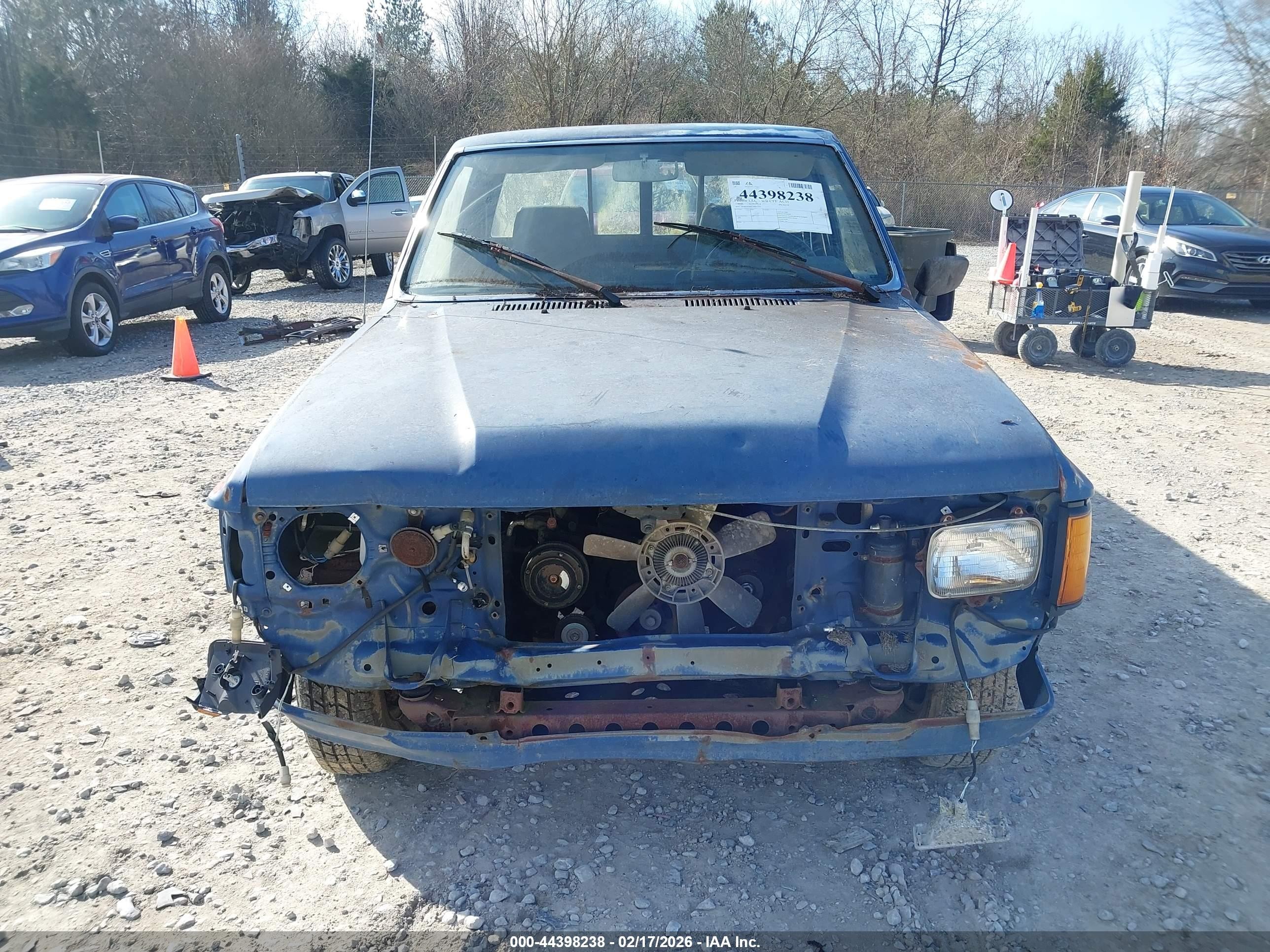 1986 Toyota Pickup 1/2 Ton Rn50 Blue vin: JT4RN50R6G0201223
