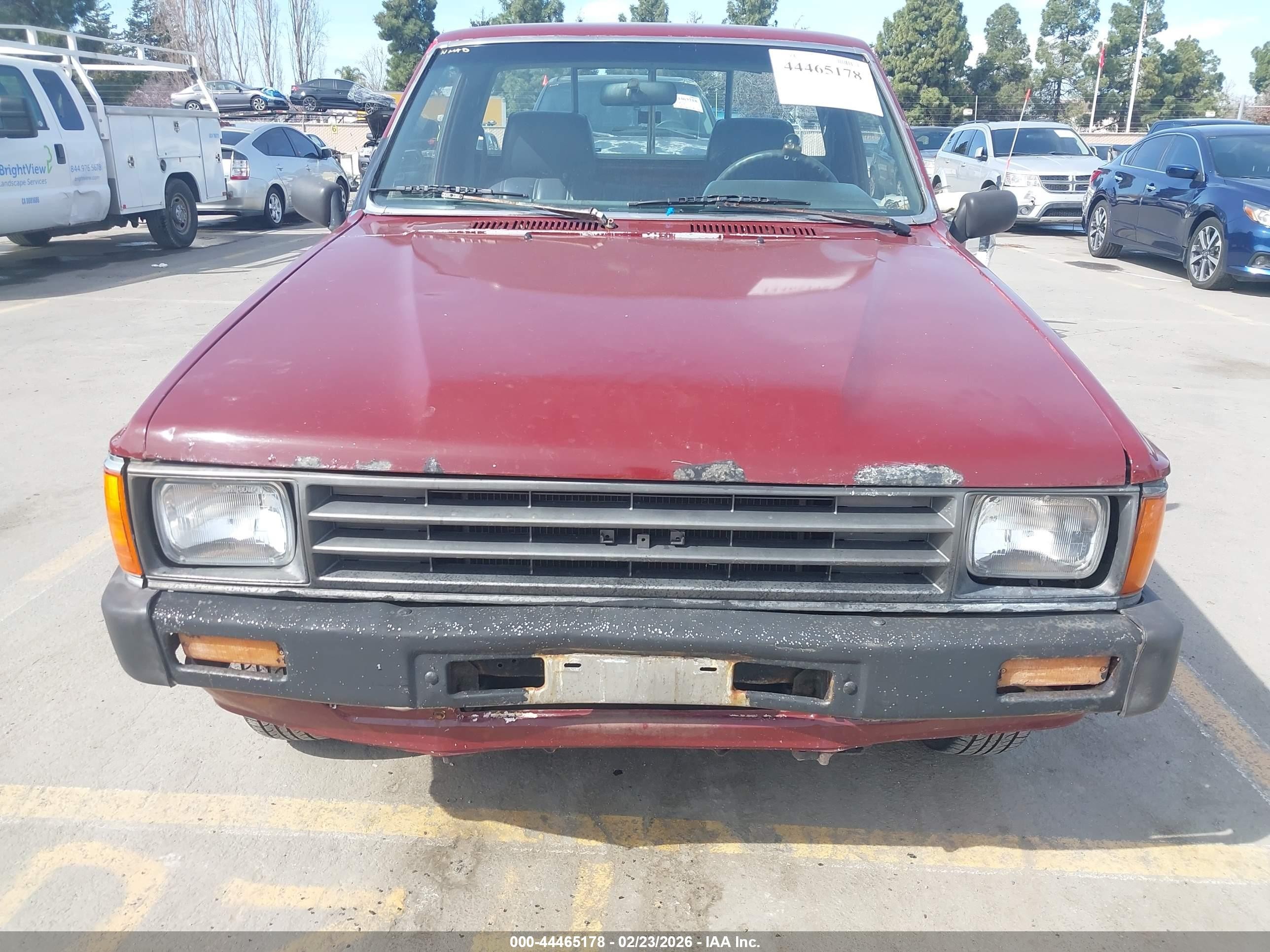 1987 Toyota Pickup 1/2 Ton Rn50 Burgundy vin: JT4RN50R7H0275610