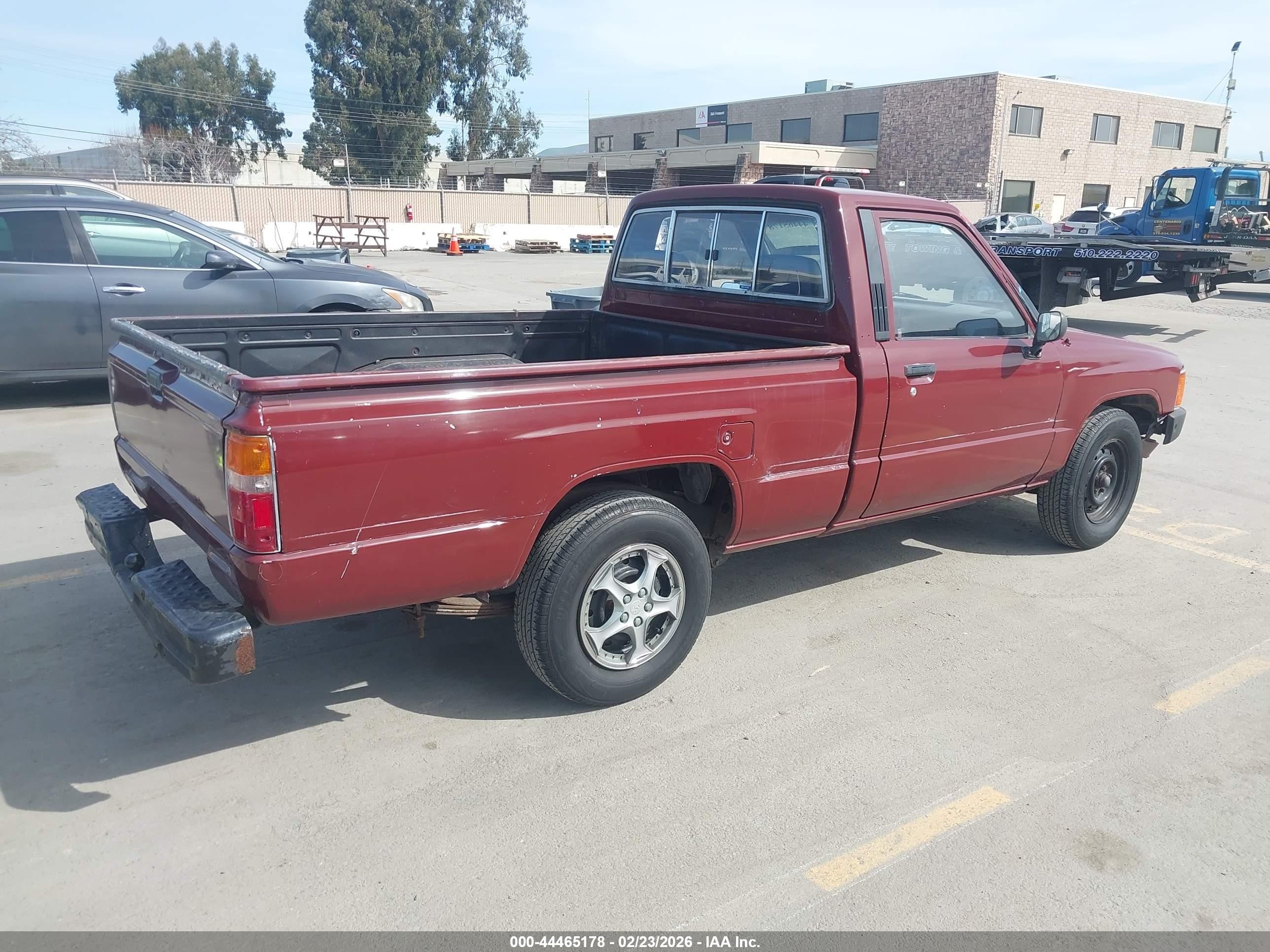 1987 Toyota Pickup 1/2 Ton Rn50 Burgundy vin: JT4RN50R7H0275610