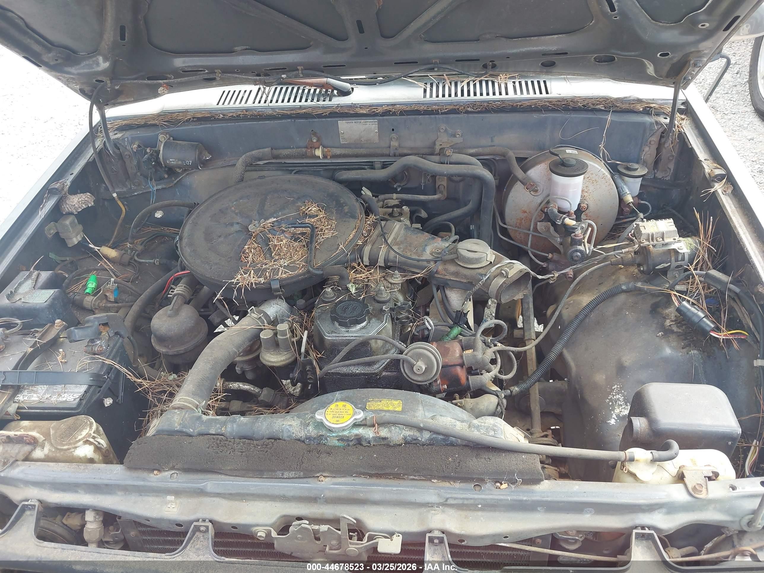 1986 Toyota Pickup 1/2 Ton Rn50 Gray vin: JT4RN50R8G0171903