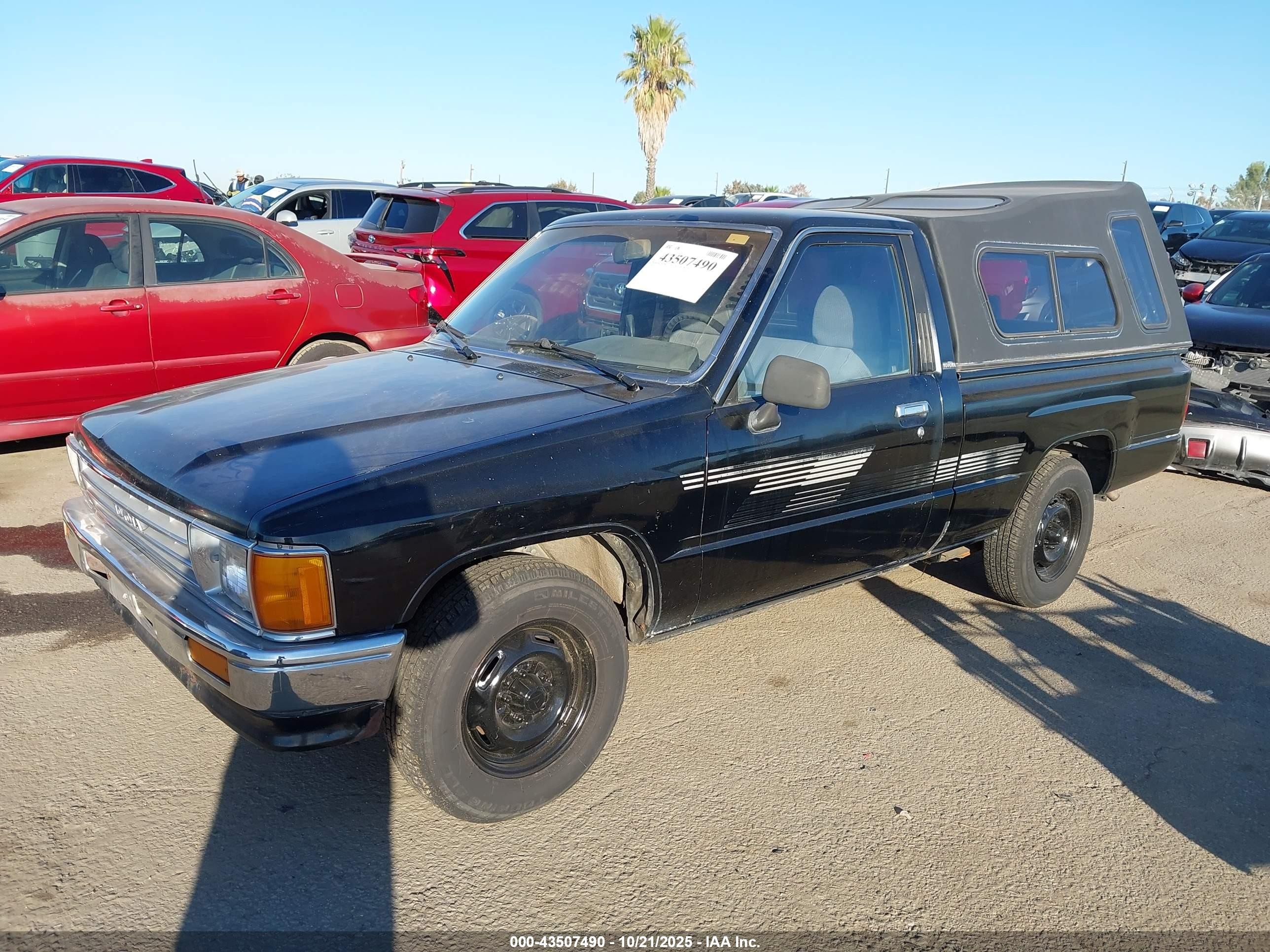 1987 Toyota Pickup 1/2 Ton Rn50 Black vin: JT4RN50R8H0274806