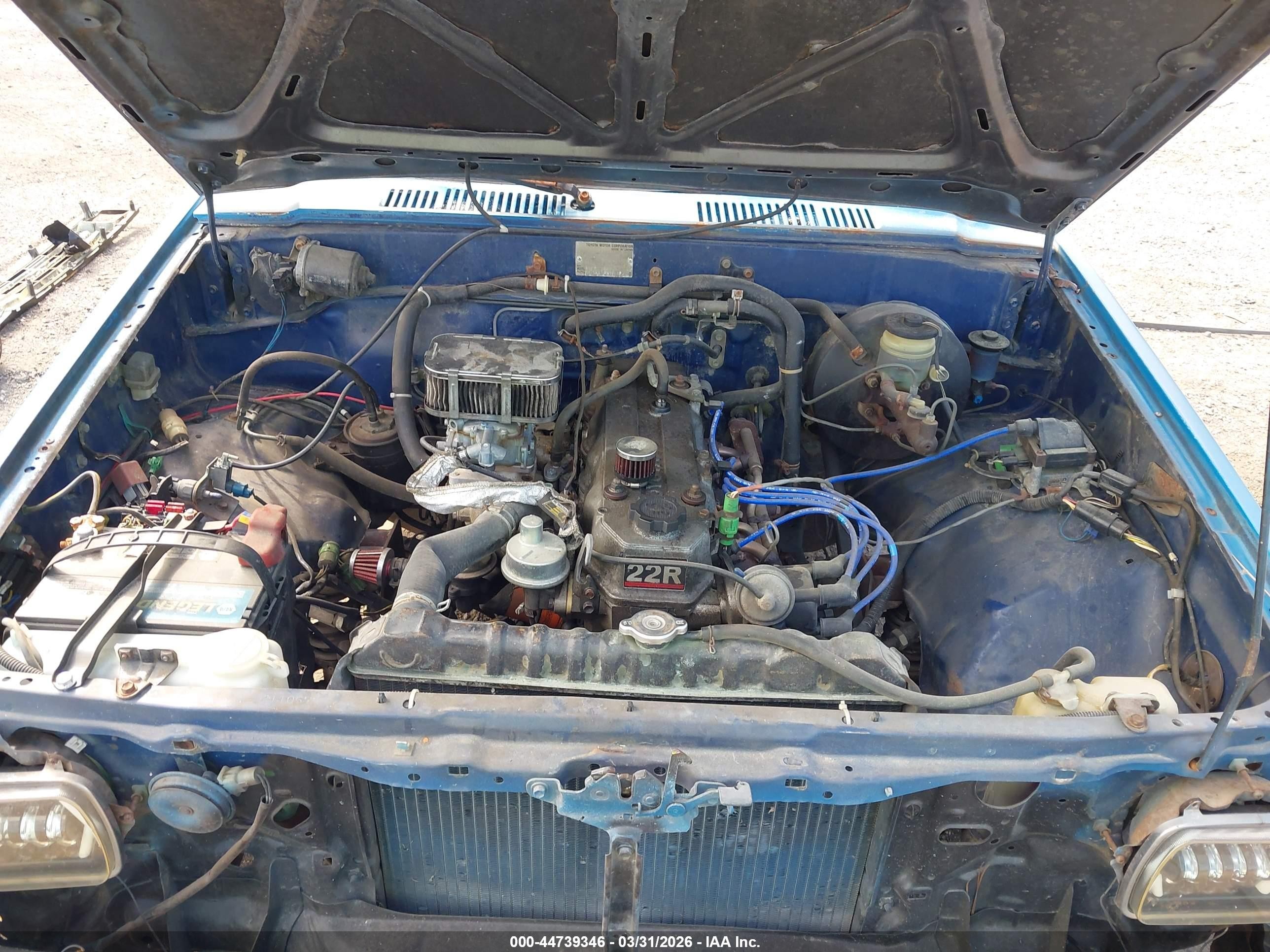 1987 Toyota Pickup 1/2 Ton Rn50 Blue vin: JT4RN50R8H0297342