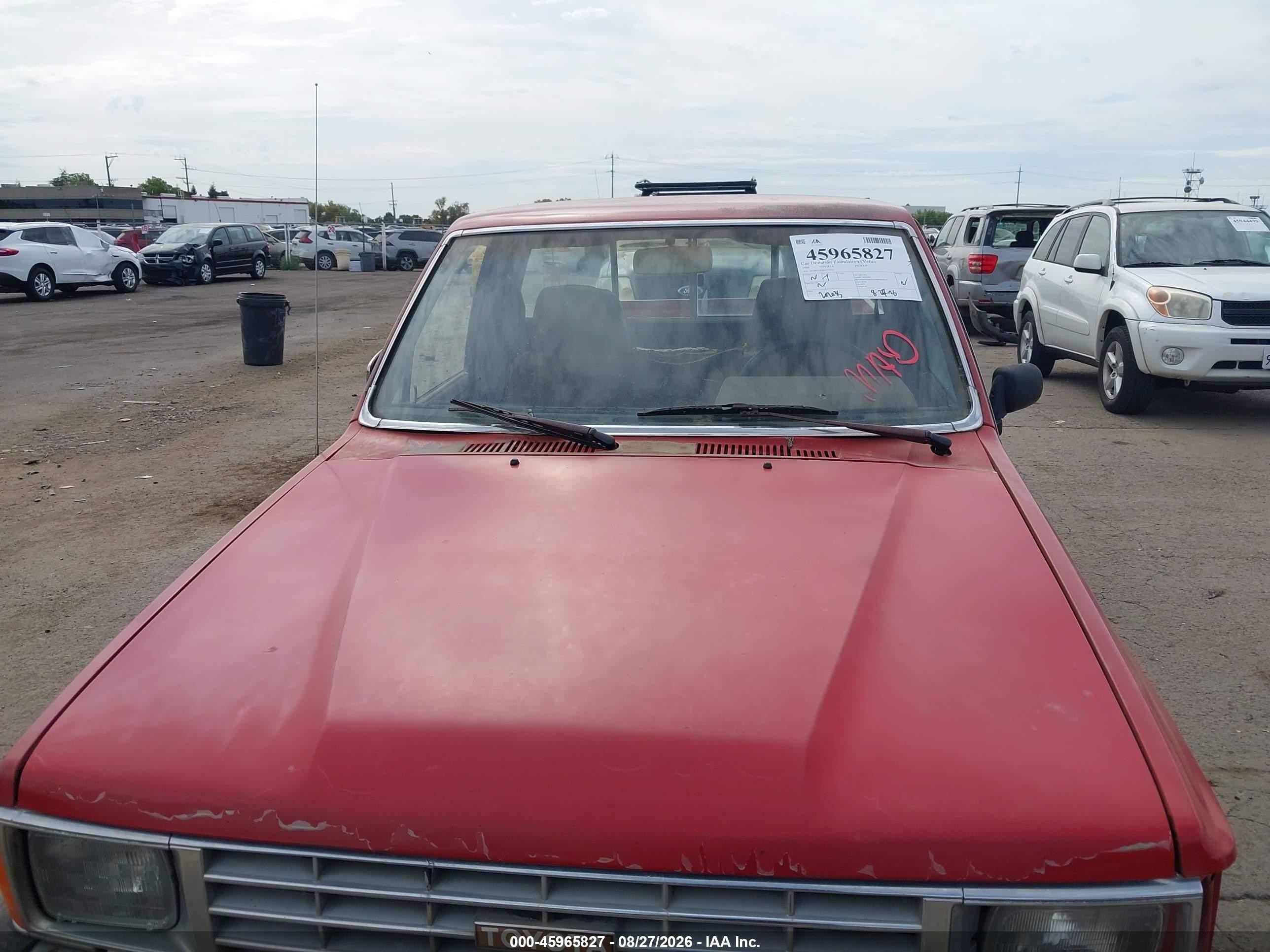 1986 Toyota Pickup 1 Ton Long Bed Rn55 Red vin: JT4RN55E2G0175533