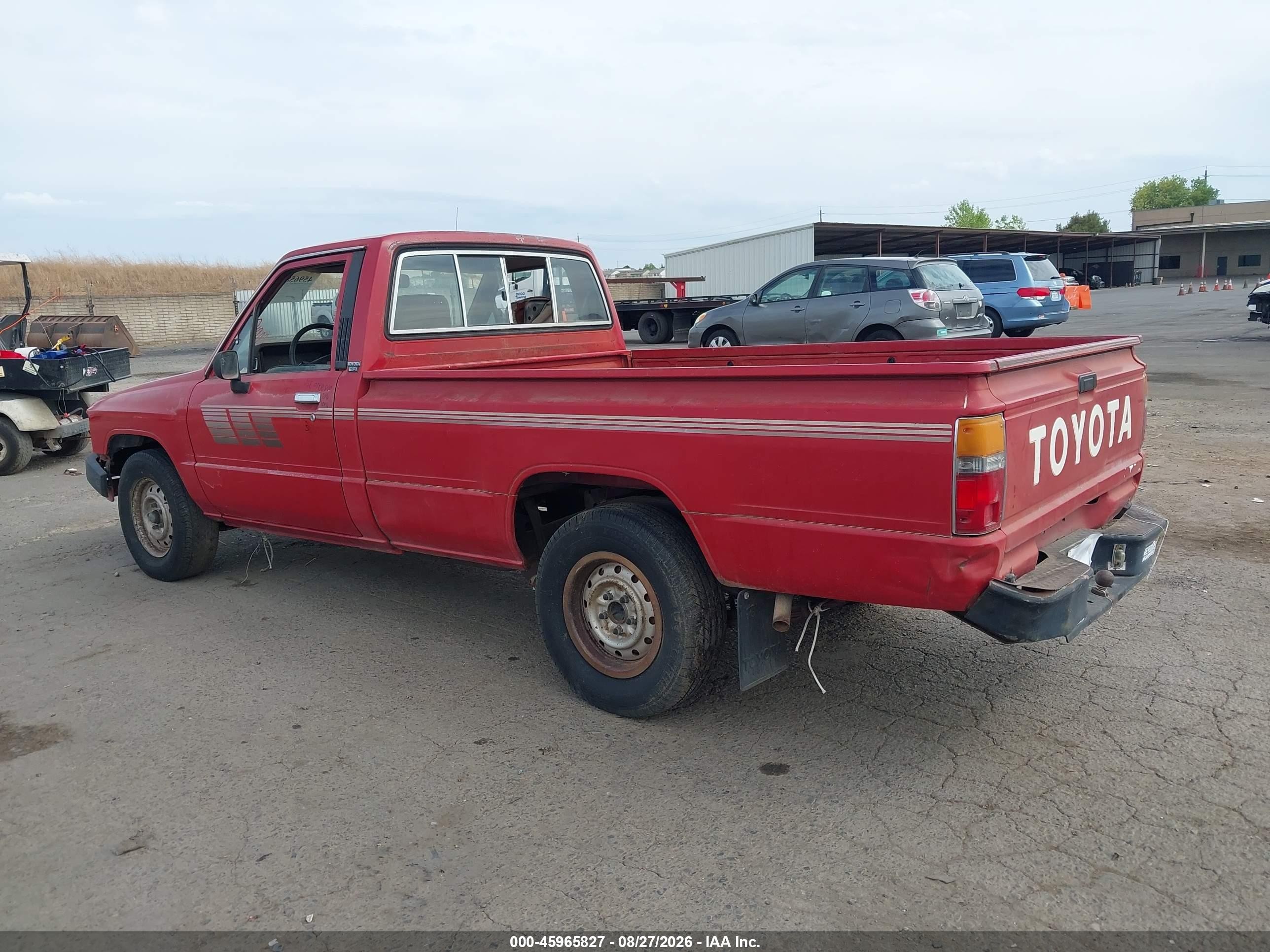 1986 Toyota Pickup 1 Ton Long Bed Rn55 Red vin: JT4RN55E2G0175533