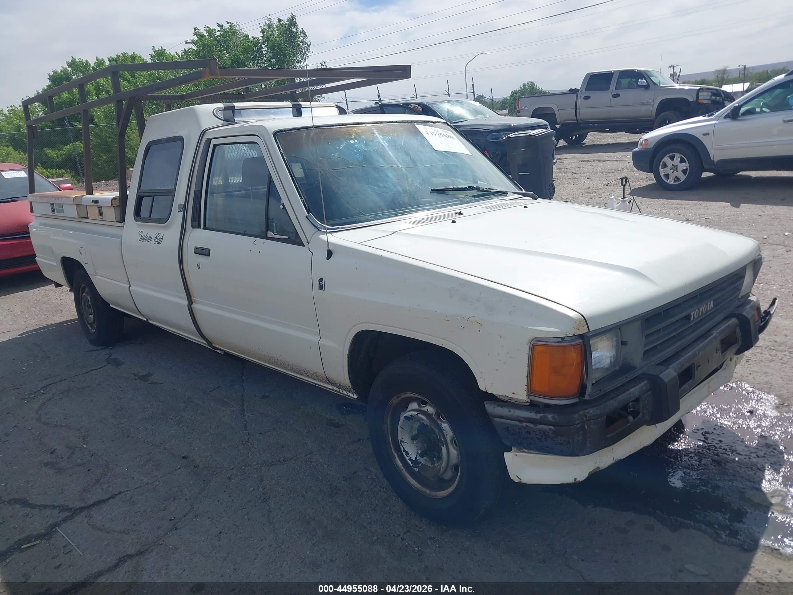 1987 Toyota Pickup 1 Ton Long Bed Rn55 White vin: JT4RN55E3H0237264